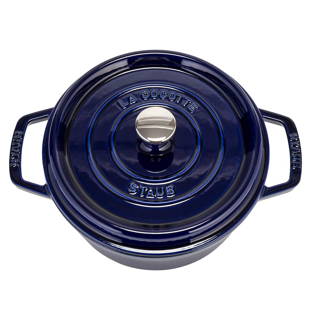 ■STAUB ストウブ■ピコ・ココットラウンド■グランブルー 22cm Staub ストウブ 鍋 22cm ピコ・ココット ラウンド グランブルー