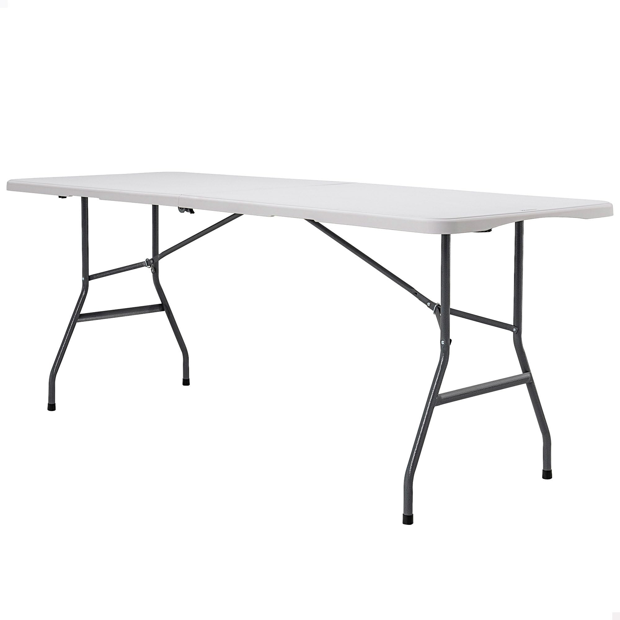 PEAKFORM Mesa Rectangular Plegable, Medidas 180x70x74cm, Ultrarresistente Blanco Granito, Mesa Exterior, Interior, para jardín, Terraza, Eventos, Catering, Mesas Grandes (92129)
