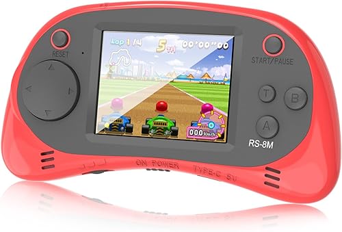 Miniatura 9 de EASEGMER Reproductor de juegos de mano para niños, 220 juegos integrados, pantalla IPS de 2.5 pulgadas, recargable y de larga duración, juguetes de