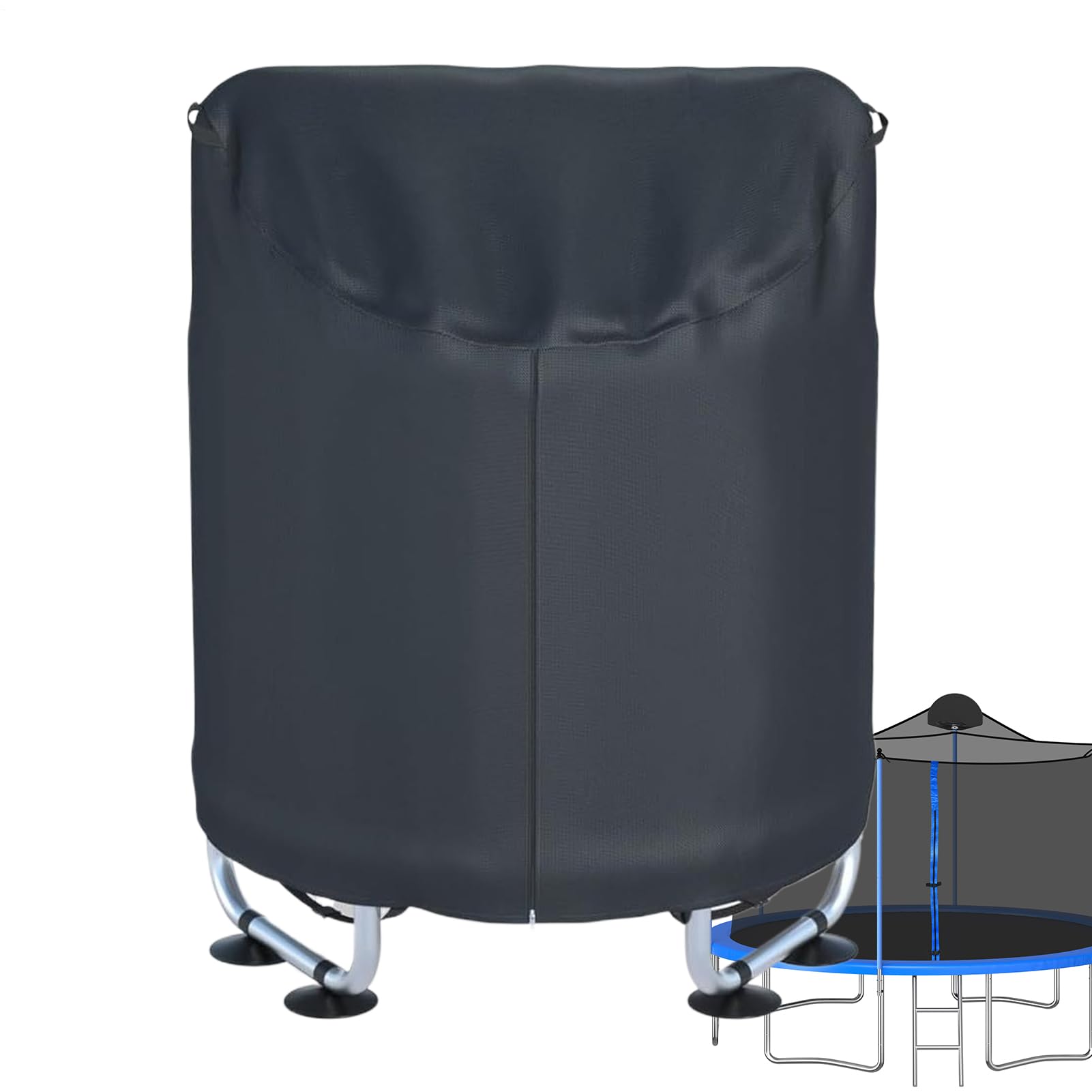 Kids Trampoline Cover For 39"/57" Round Trampoline, Heavy Duty Waterproof Jumping Bed Cover, Outdoor Trampolines Protection Covers For Yard Carden Rain Sun Snow Maintenance