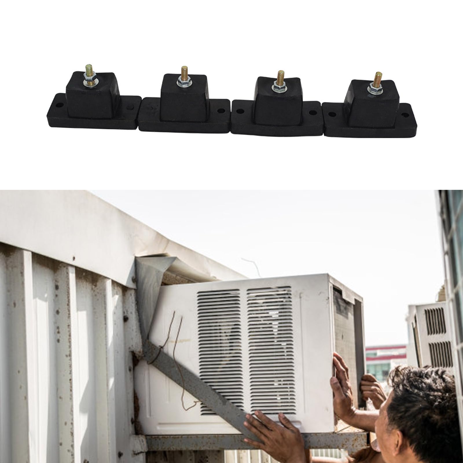 Coussin d'isolation de vibrations pour supports de condensateur Matériaux résistants pour une utilisation prolongée