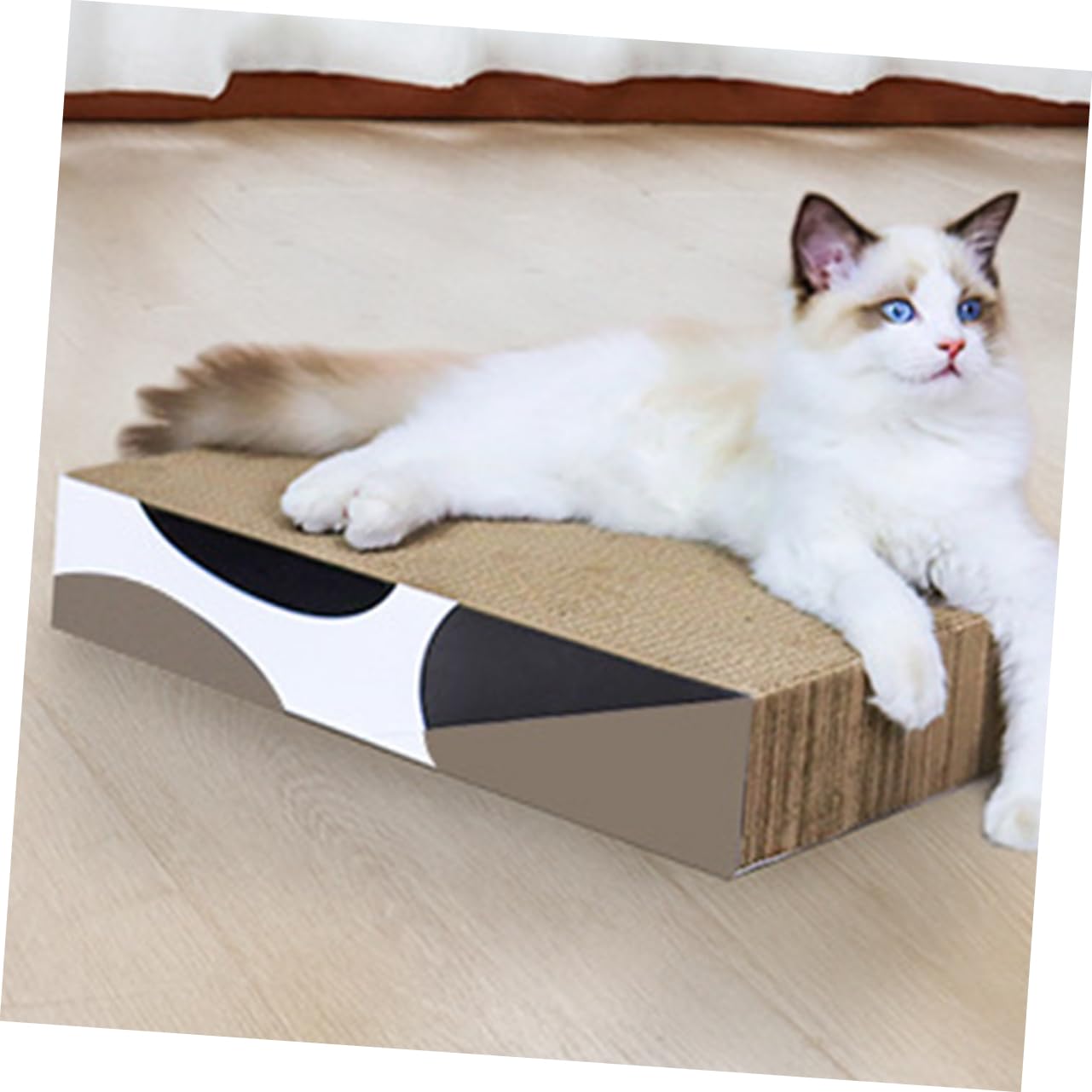 BESPORTBLE Rascador De Cartón para Gatos Triangular Plegable Almohadilla para Rascar Salas De Estar