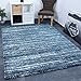 VIMODA Tappeto Blu Screziato Spessa Tessuto qualità Pratico Salotto Dormire Camere Bambini Schadstoff Testato - Blu, 80x150 cm