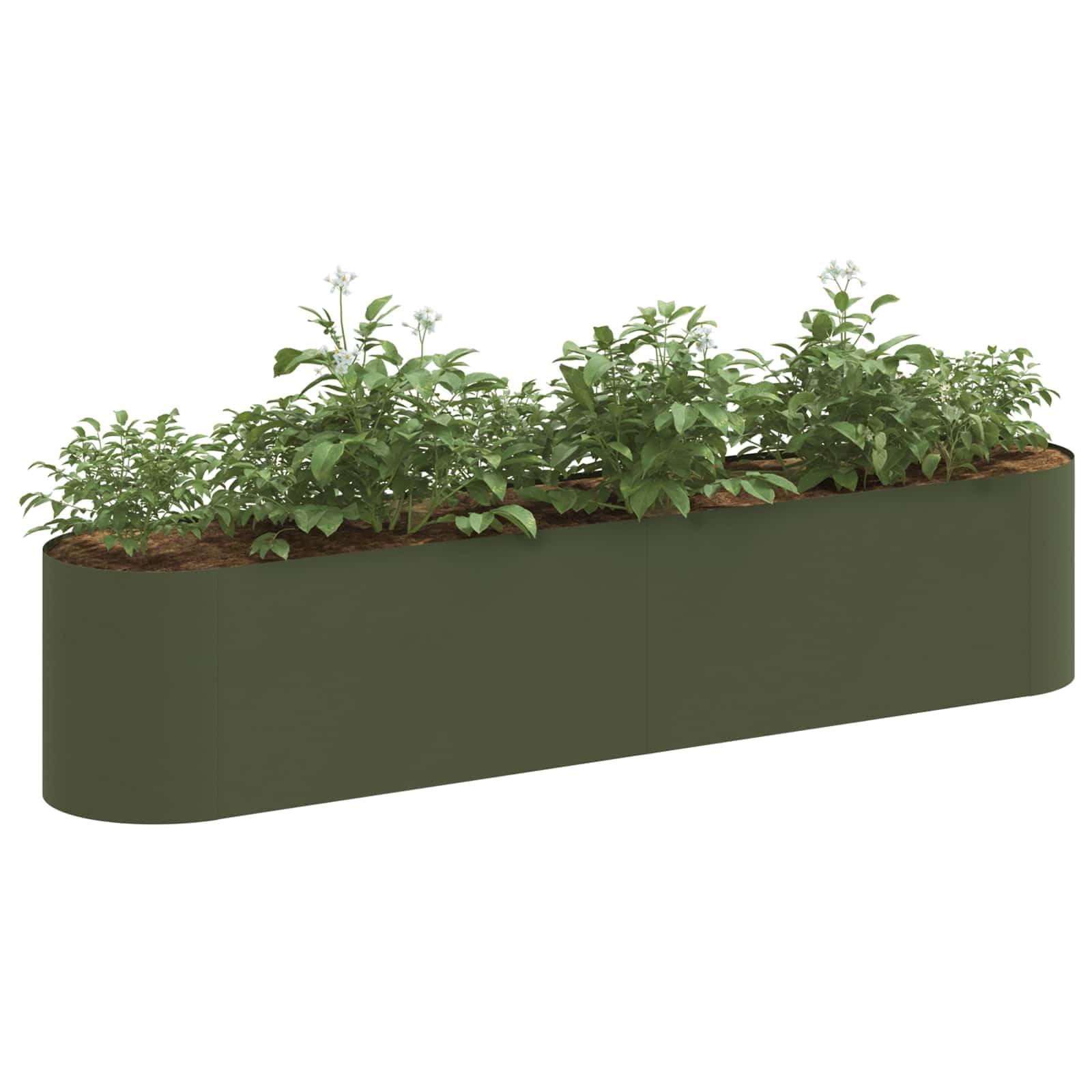 vidaXL Raised Garden Bed Olive Green 200 x 40x 40 cm