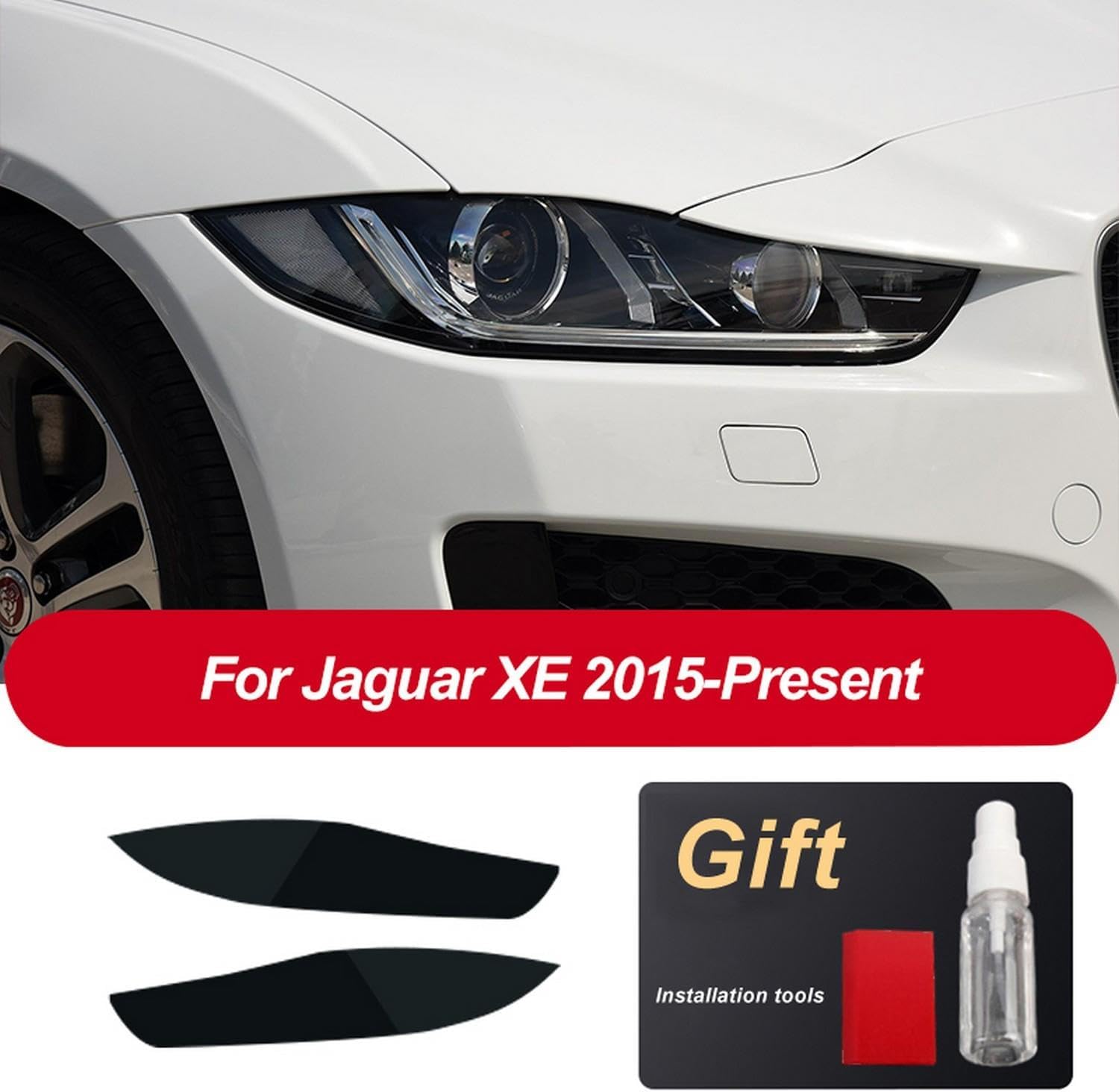 Car Headlight Protective Film Headlamp Restoration Transparent TPU Sticker， for Jaguar e-pace f-pace f-Type i-pace xe xj Accessories