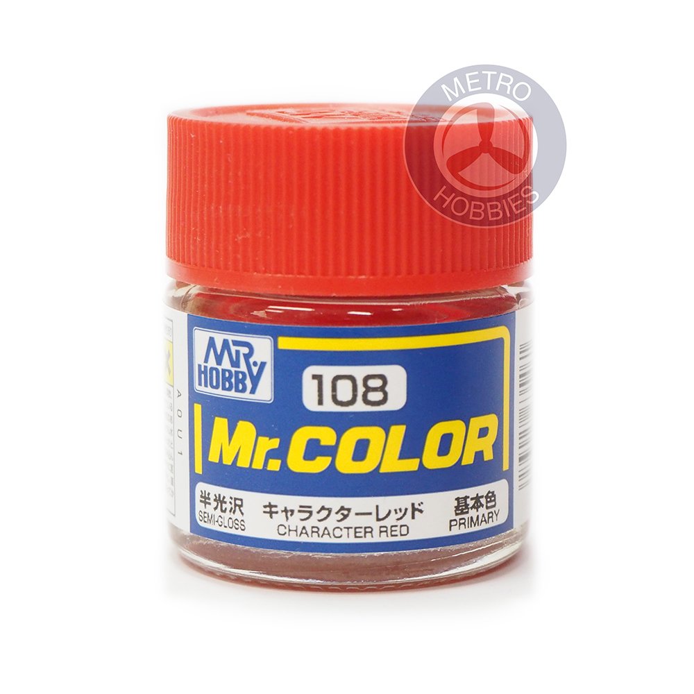 Mr. Hobby Red Mr. Colour - 108 - Character 10Ml Acrylic Model Paint
