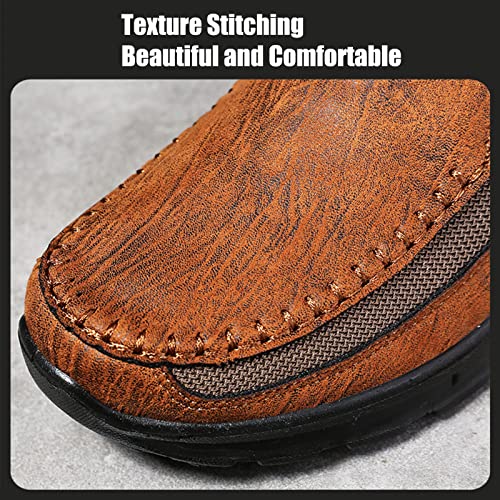 Mens Slip on Orthopedic Leather Loafer Casual Business Lightweight Walking Soft Driving Shoes Moccasin Daily Flats Sneakers 5