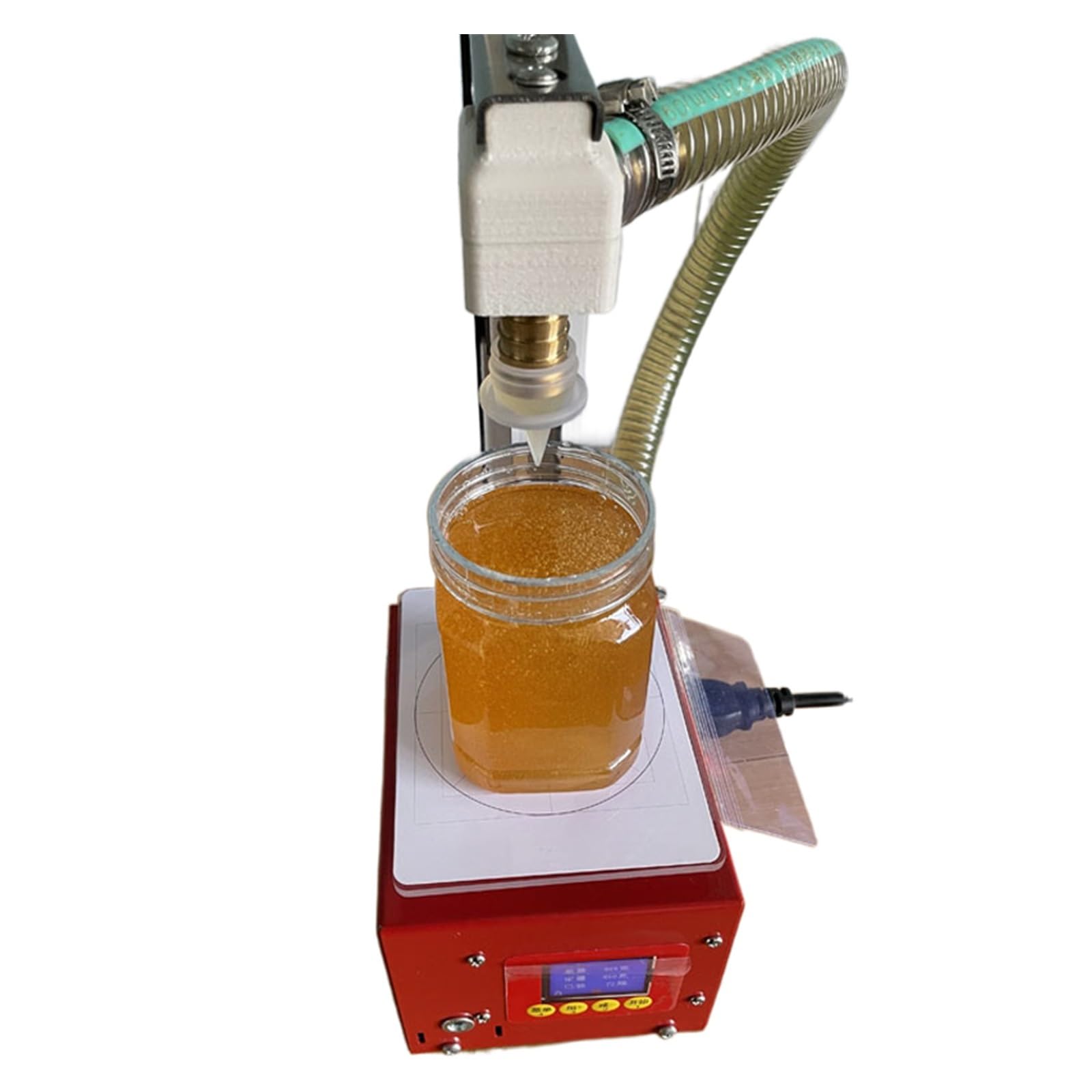 Alta efficienza Riempitrice for Miele in Pasta Commerciale Pompa a Ingranaggi Tipo di pesatura Liquido viscoso Riempitore Automatico 3 kg 5 kg per liquidi, Acqua, succhi, Oli Essenziali (Color : Norm