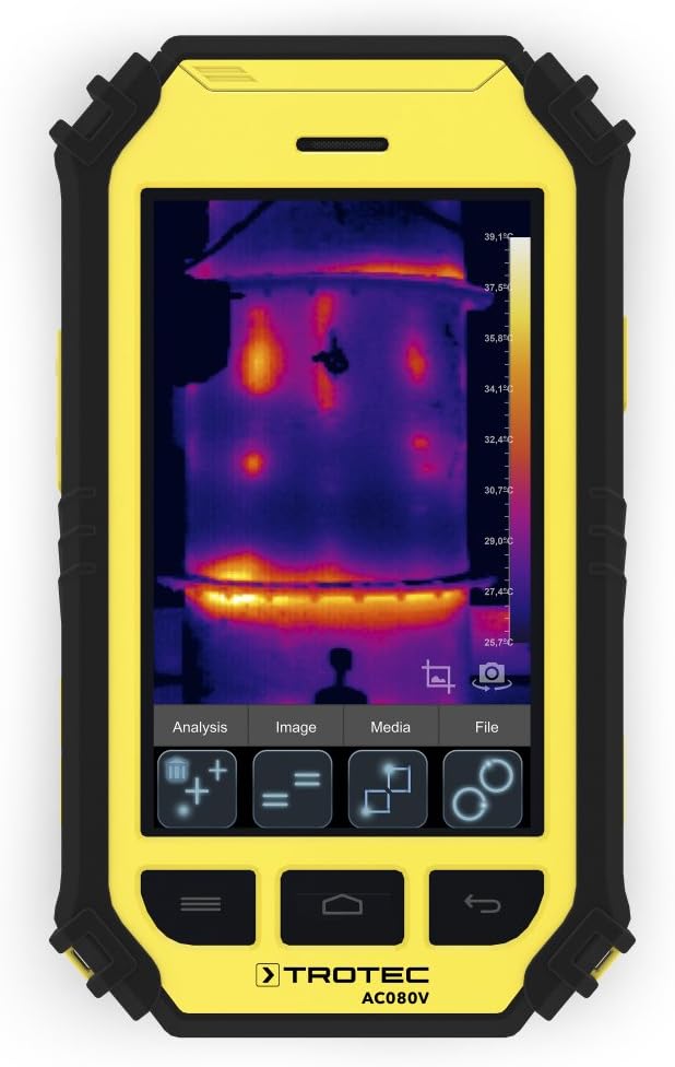 TROTEC Infrared camera AC080V Thermal imaging camera, IP54, Android