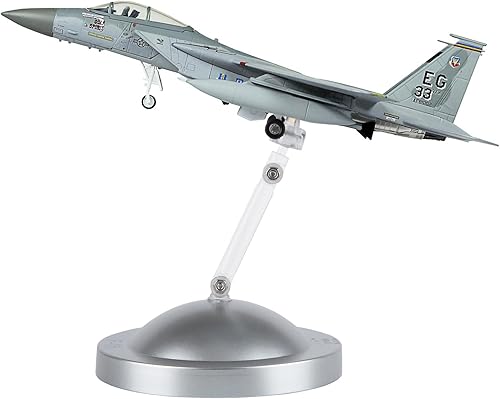 Miniatura 5 de HANGHANG Modelo militar de combate F-15 Eagle Fighter a escala 1/100, modelo militar Fairchild Republic para colección conmemorativa o regalo