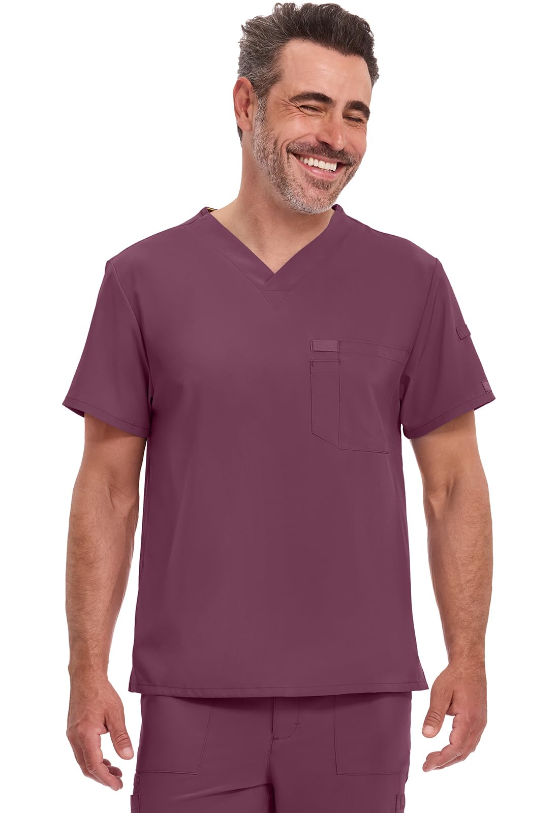 Dickies EDS Essentials Scrubs for Men V-Neck 360° Stretch Medical Scrub Top