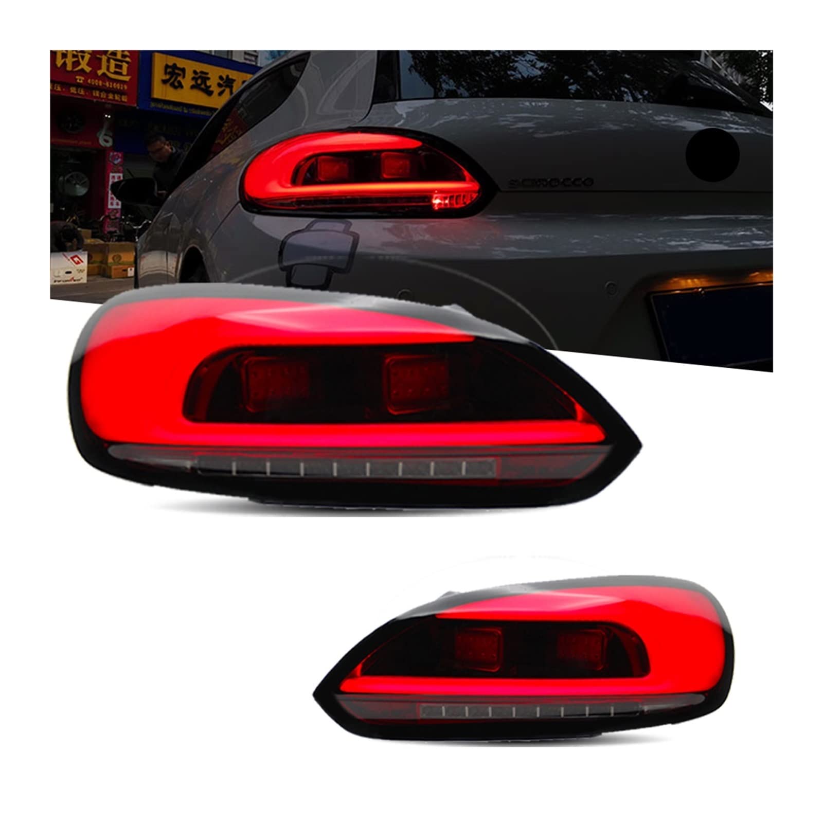 Amazon | テールライト VW シロッコ R LED テールライト 2009-2014 と