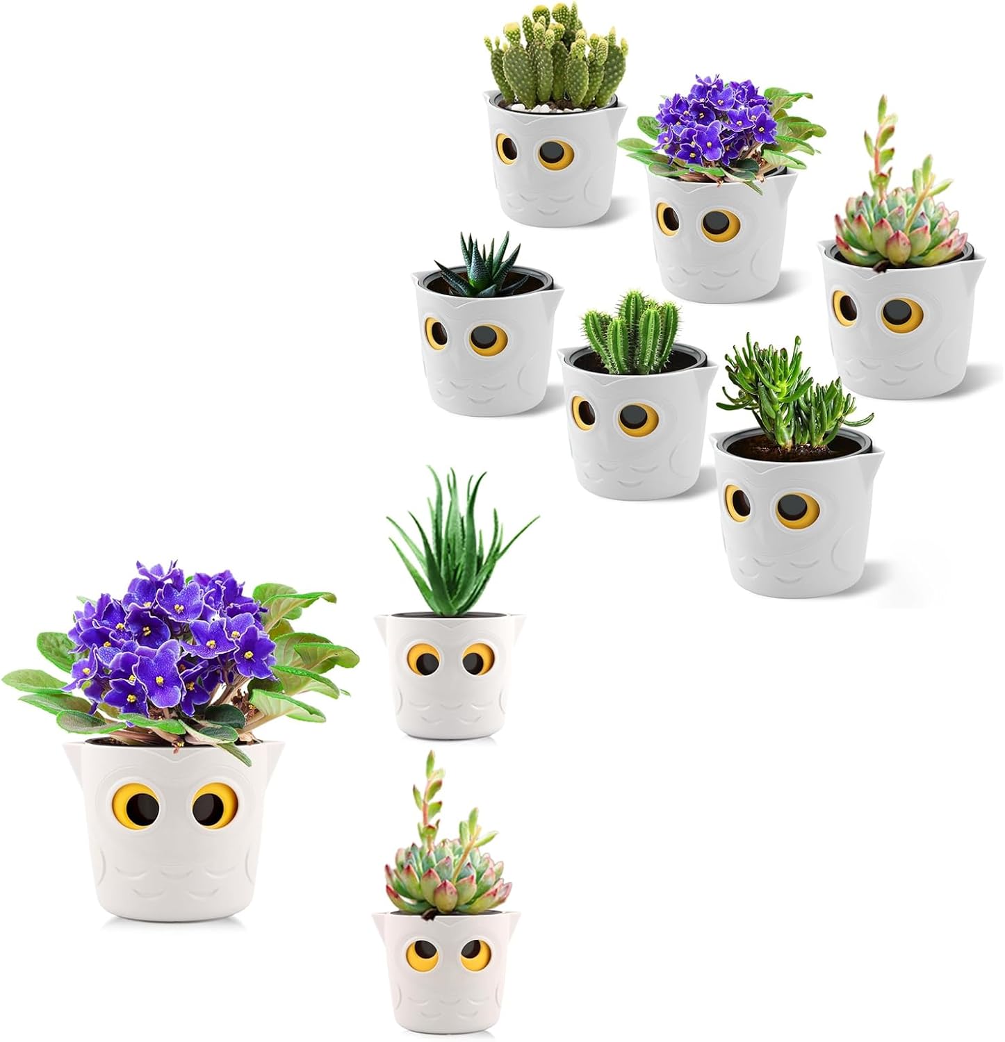 Amazon.com: Restmo Plant Pots, Self Watering Planters for Indoor Plants ...