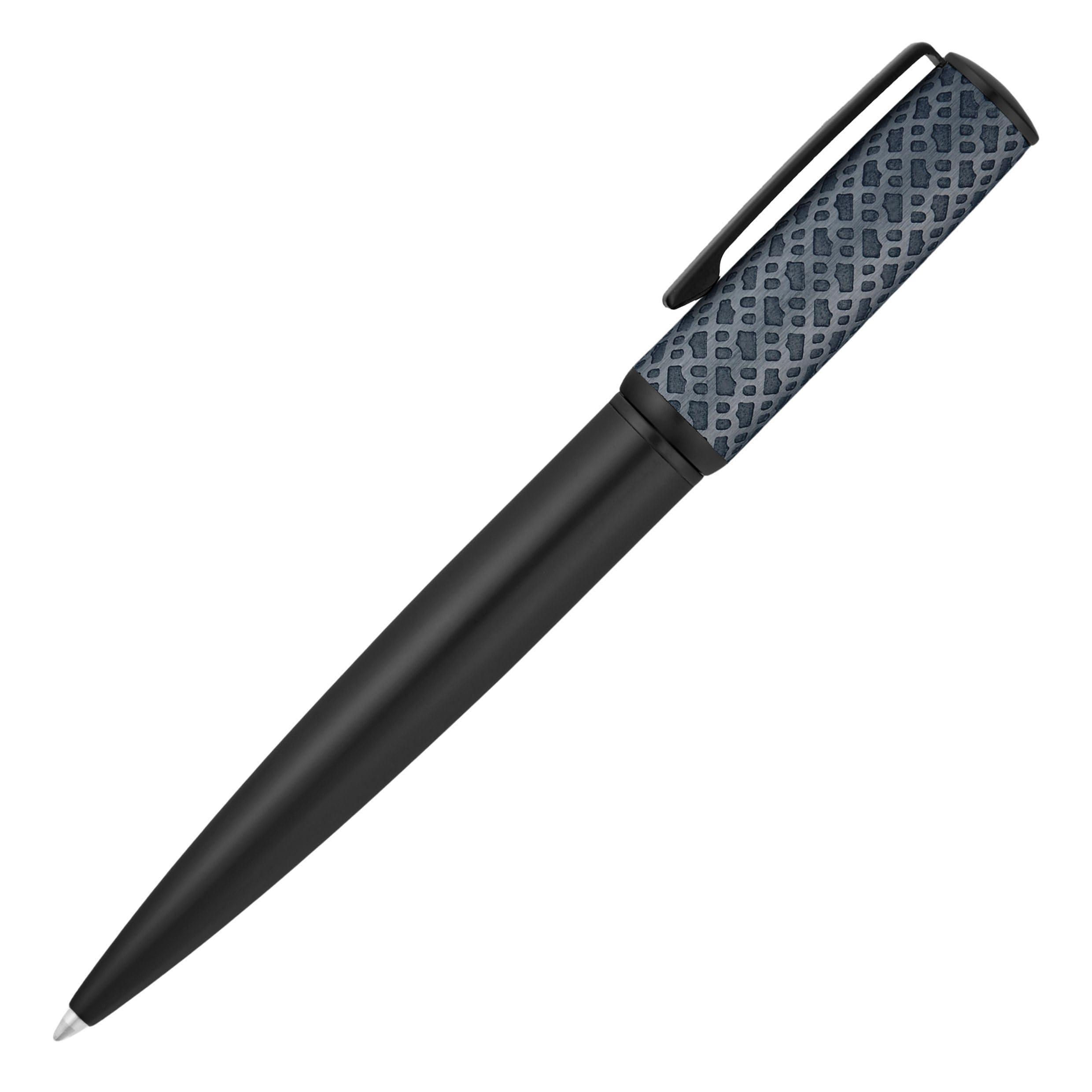 Hugo Boss Arche Monogram Kugelschreiber, Schwarz/Marineblau