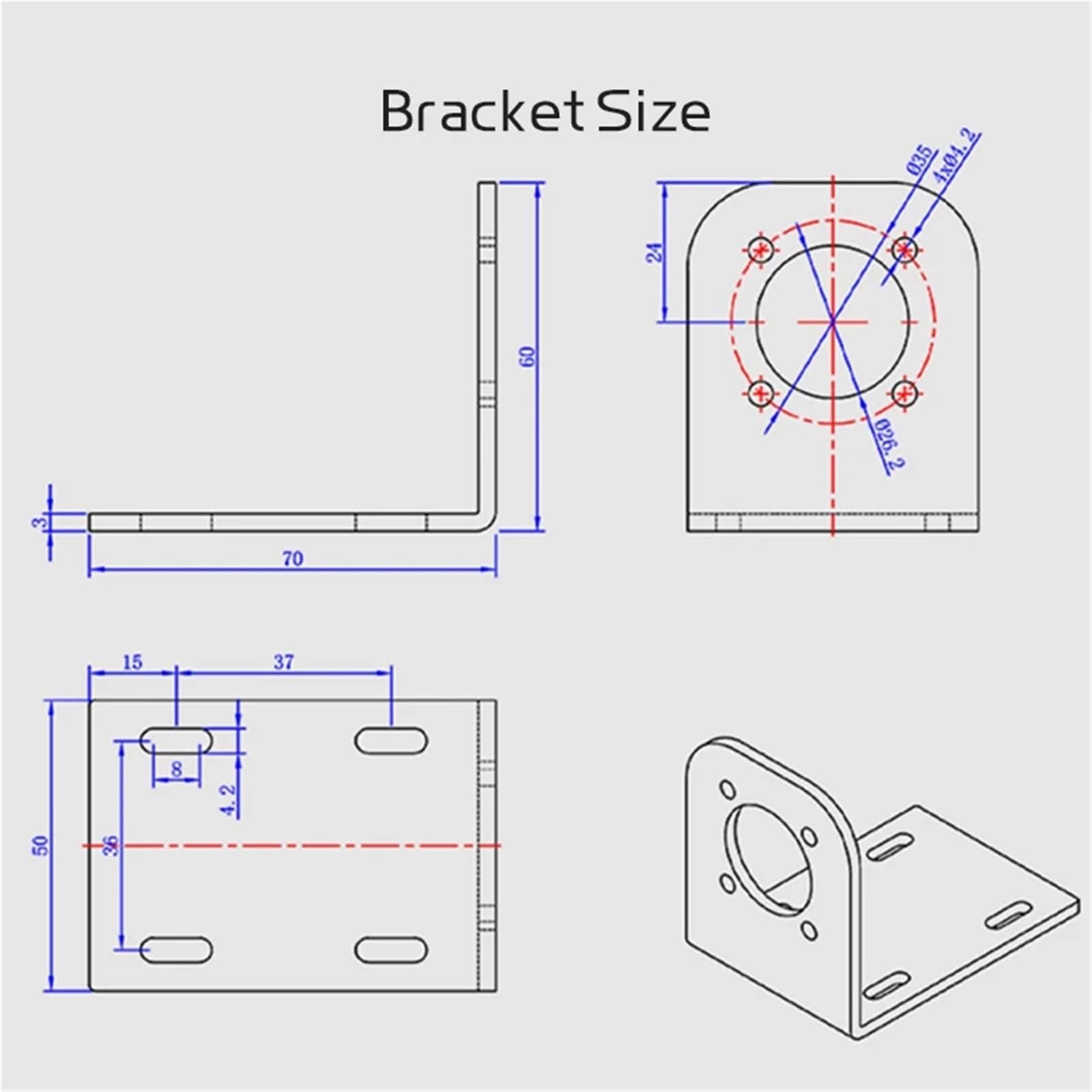 Przekładnia planetarna 12 V 24 V silnik prądu stałego o niskiej prędkości DC 775 moment obrotowy do przodu i do tyłu 42 mm szczotkowany silnik przekładniowy (310RPM_12V BRACKET)