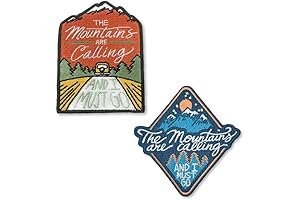 O'Houlihans Embroidered Iron-On Patches: The Mountains Are Calling