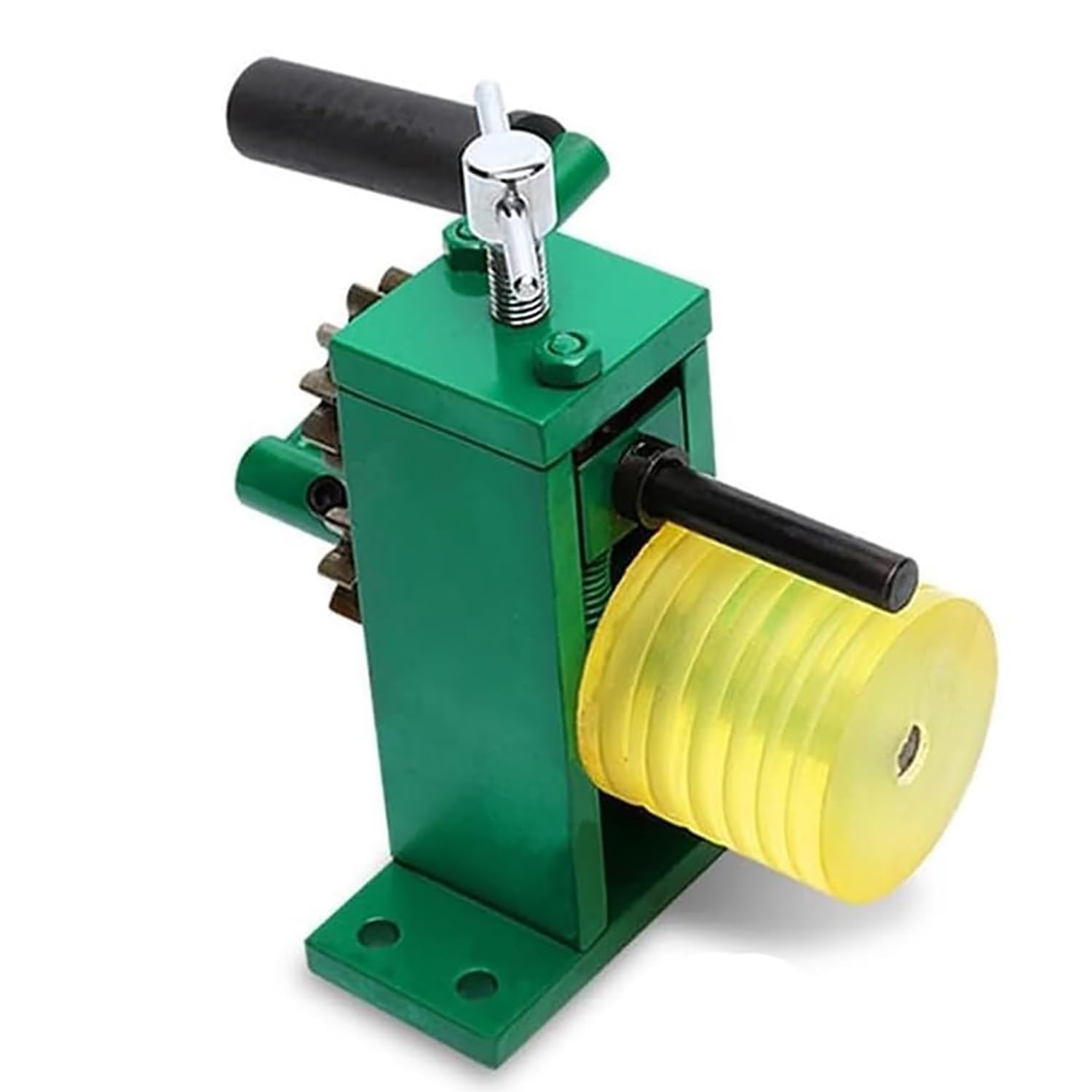 XCSCUK Manual Rolling Mill Machine, Metal Jewels Rolling Mill Machine, for Gold and Silver Processing,Make Bracelets, Rings, Earrings (A)