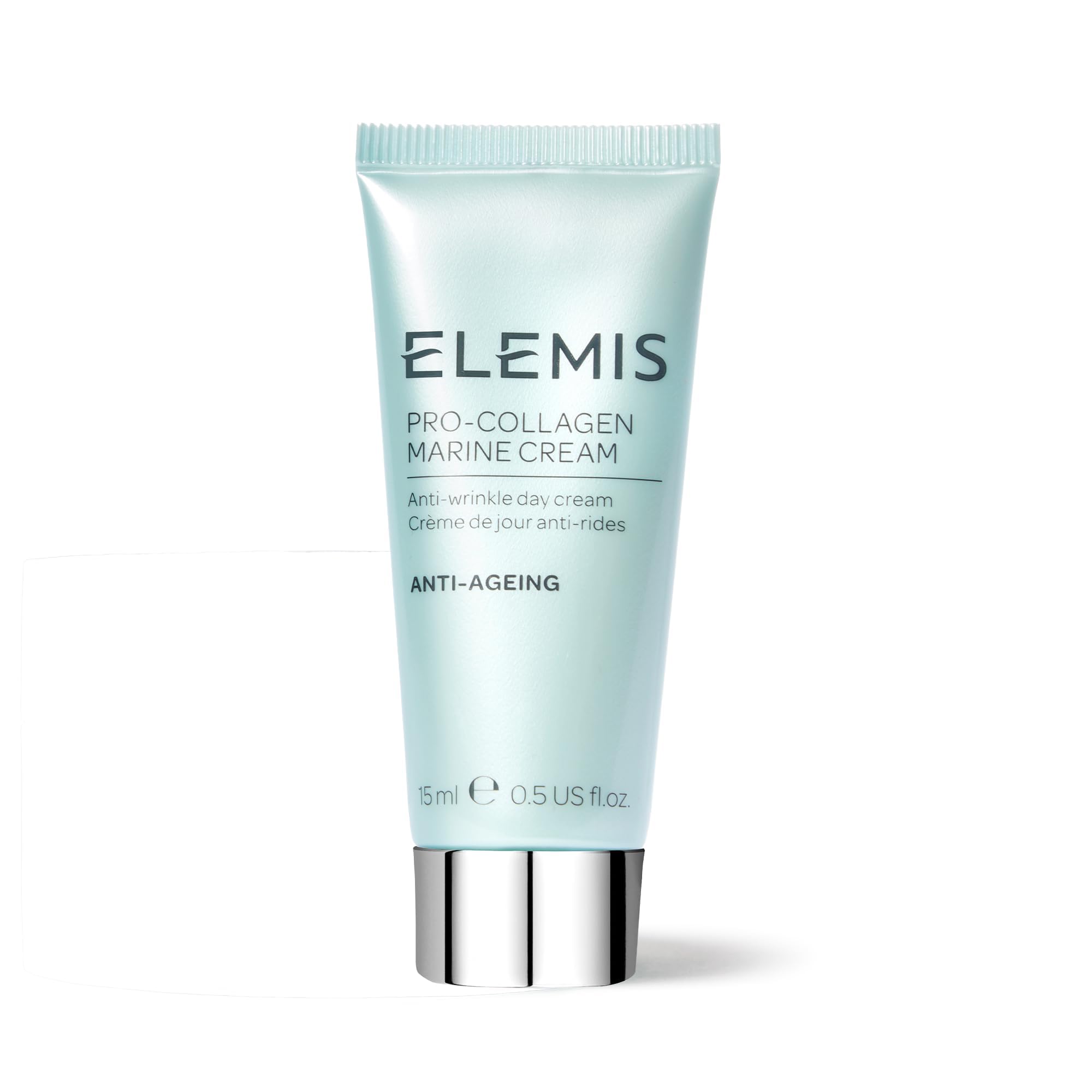 ELEMIS Pro-Collagen Marine Cream, Anti-Wrinkle Daily Face Moisturising Lotion, Hydrating Ultra-Light Gel-Cream Day Moisturiser Leaves Skin Smooth, Glowing and Rejuvenated, 15 ml