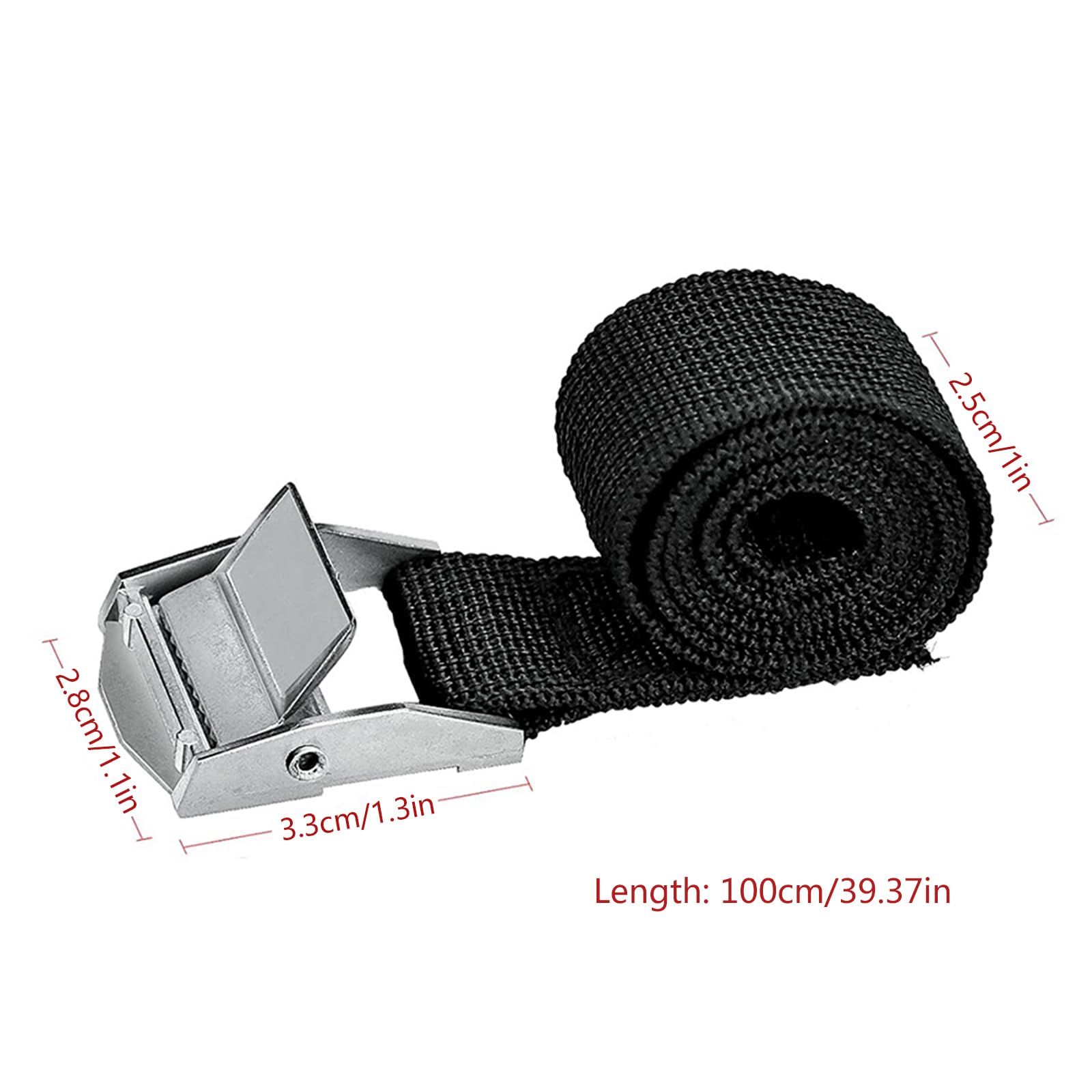 Pjeghbvop 10/5Pack Lashing Straps 0.1 Width Fastening Belts with Alloy Buckle Strong Strength for Travel Outdoor Sport