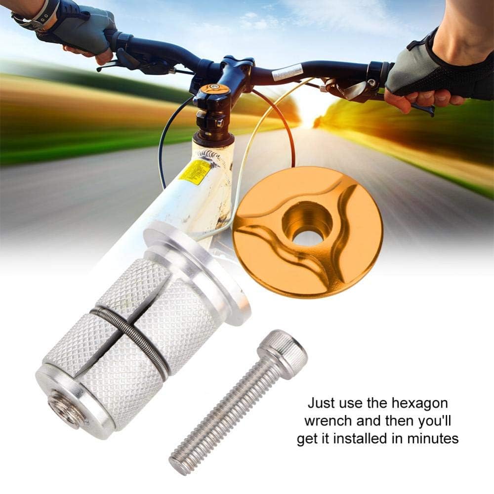Cuffia con Stelo da Bici, Lega di Alluminio Forcella Expander Bulletta per Tappo da 1 Pollice (24,5 mm) / 1,25 Pollici (28,6 mm)