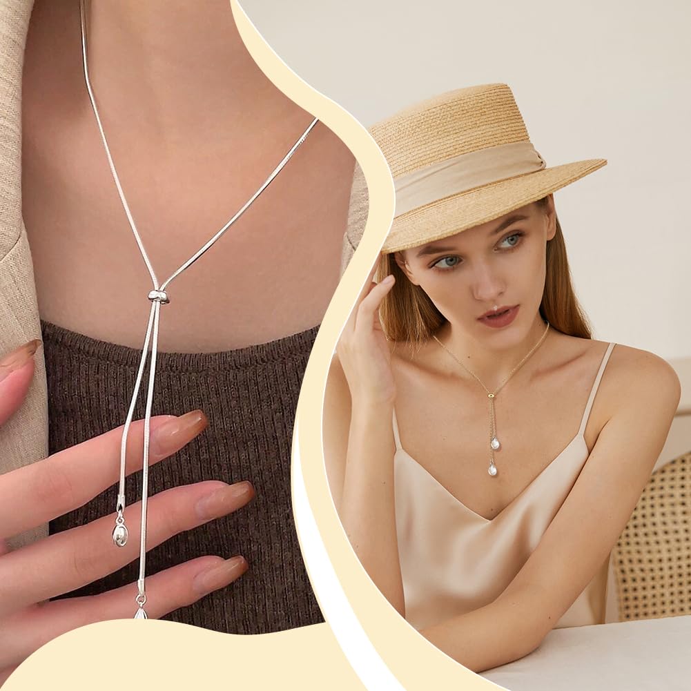 LeCalla Collana In Argento Sterling 925 Regolabile – Catena Bolo Scorrevole Da 14 A 24 Pollici, Gioielli Italiani Con Trattamento Antiossidante - 3