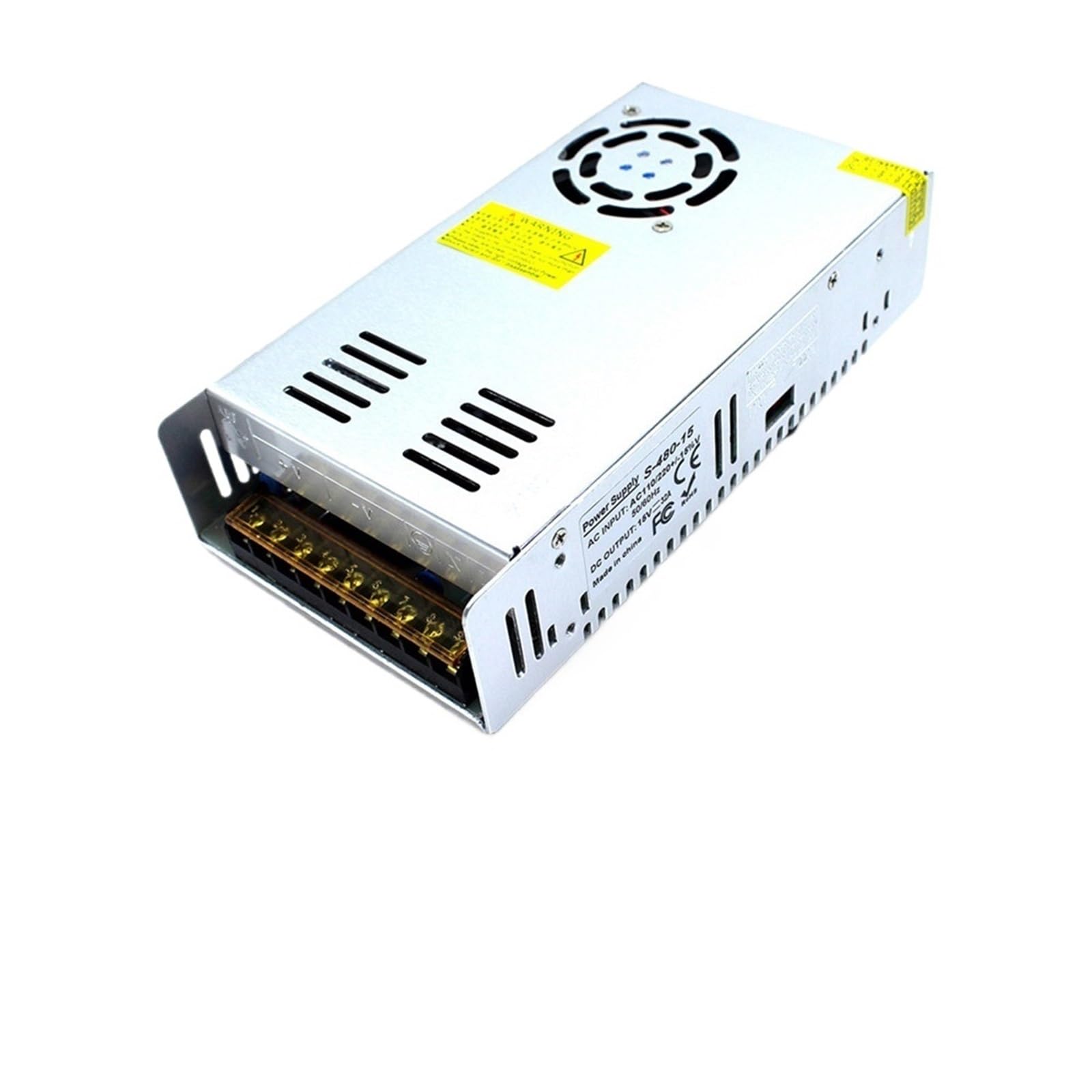 FCARUMIQP Universal DC Power Supply DC15V 32A 480W Driver 220V 110V AC to Led Adapter for CCTV Stepper 3D Print