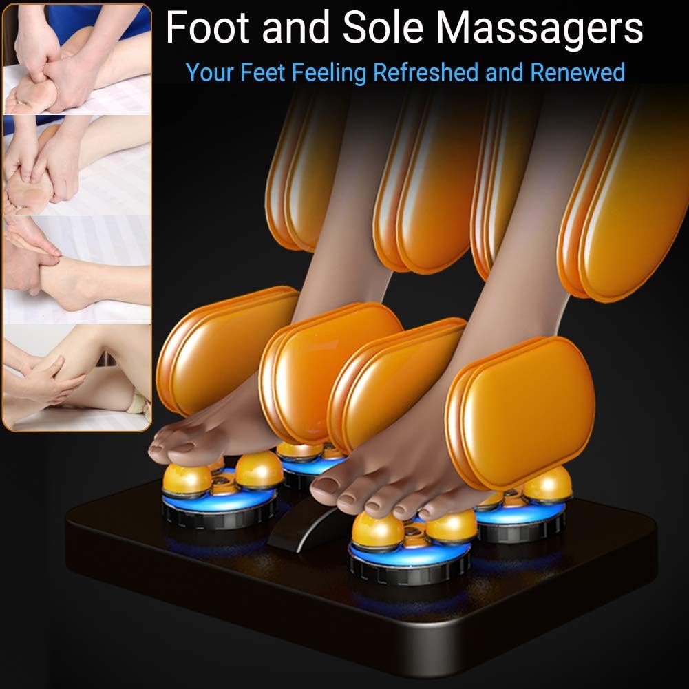 View of the OOTORI N500pro Massage Chair's foot and sole massage rollers.