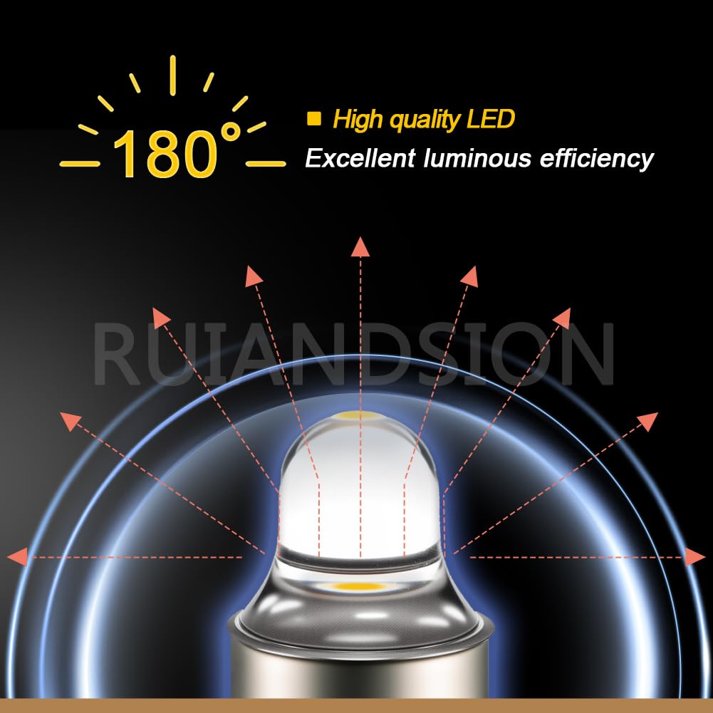 Lampadina LED Ruiandsion E10 3V, 3W, 3000K Luce Calda – Ricambio Per Torce E Fari, Polarità Positiva Al Contatto