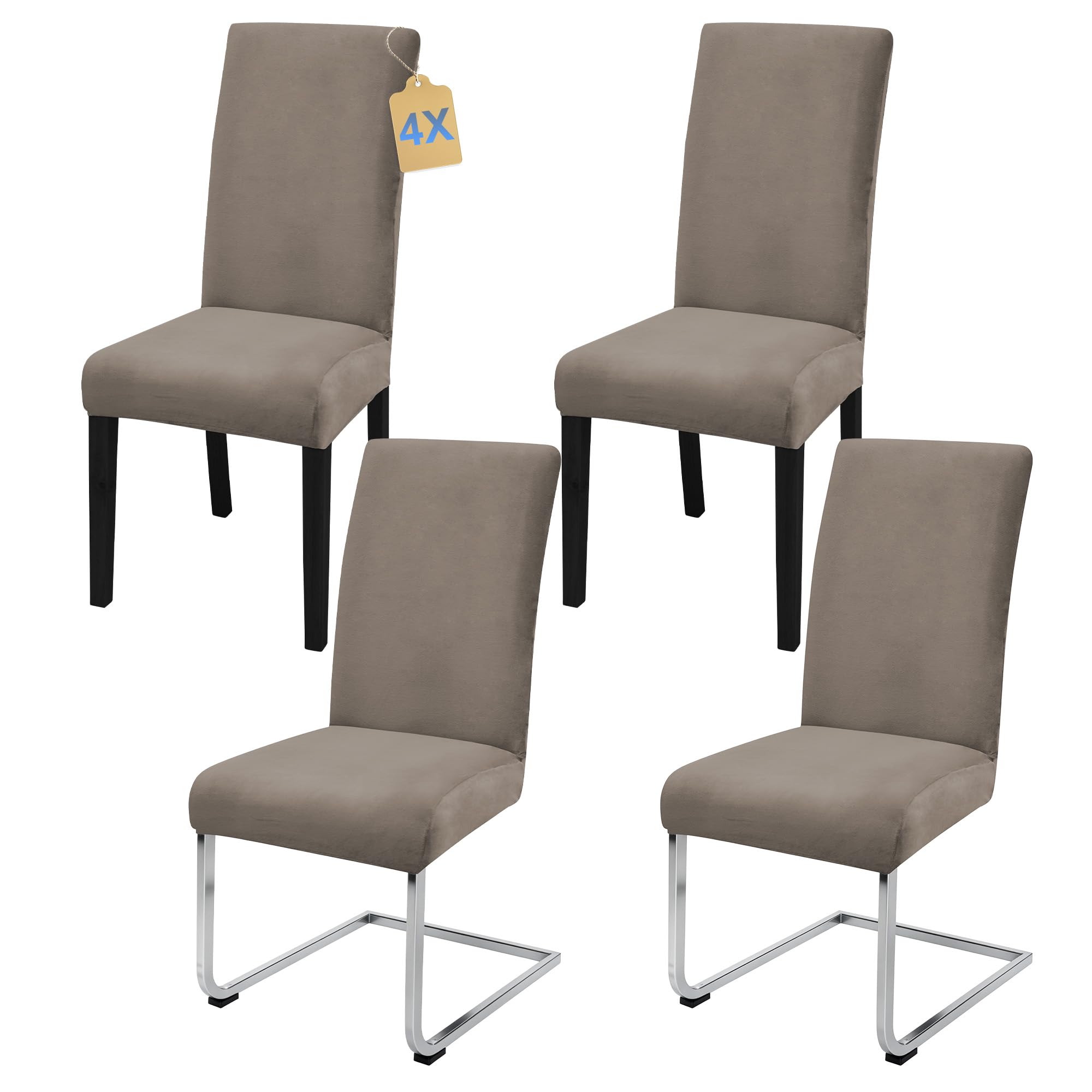 SUKAIKEQA Stuhlhussen 6 Stück Stretch Stuhlbezug Schwingstuhl Esszimmer