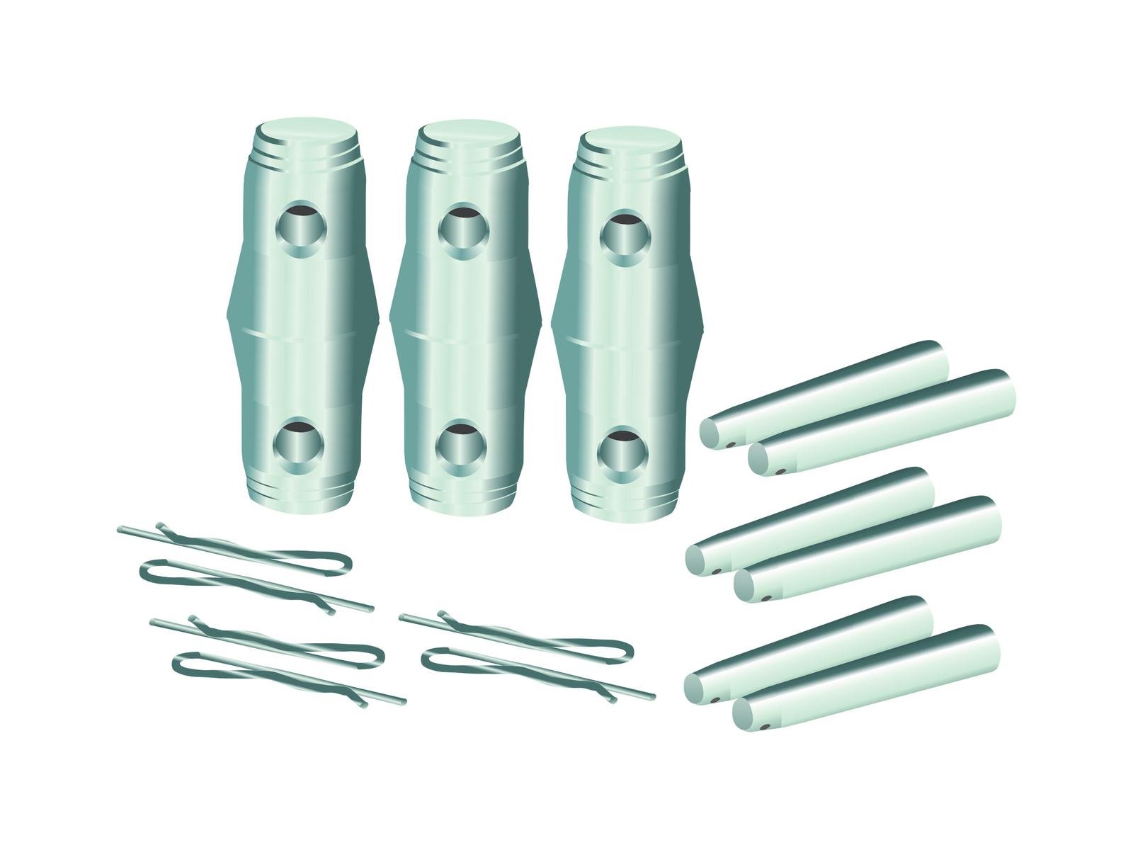 Alutruss 60301895 Trilock Verbindung Satz (konus/Zapfen/Splint)
