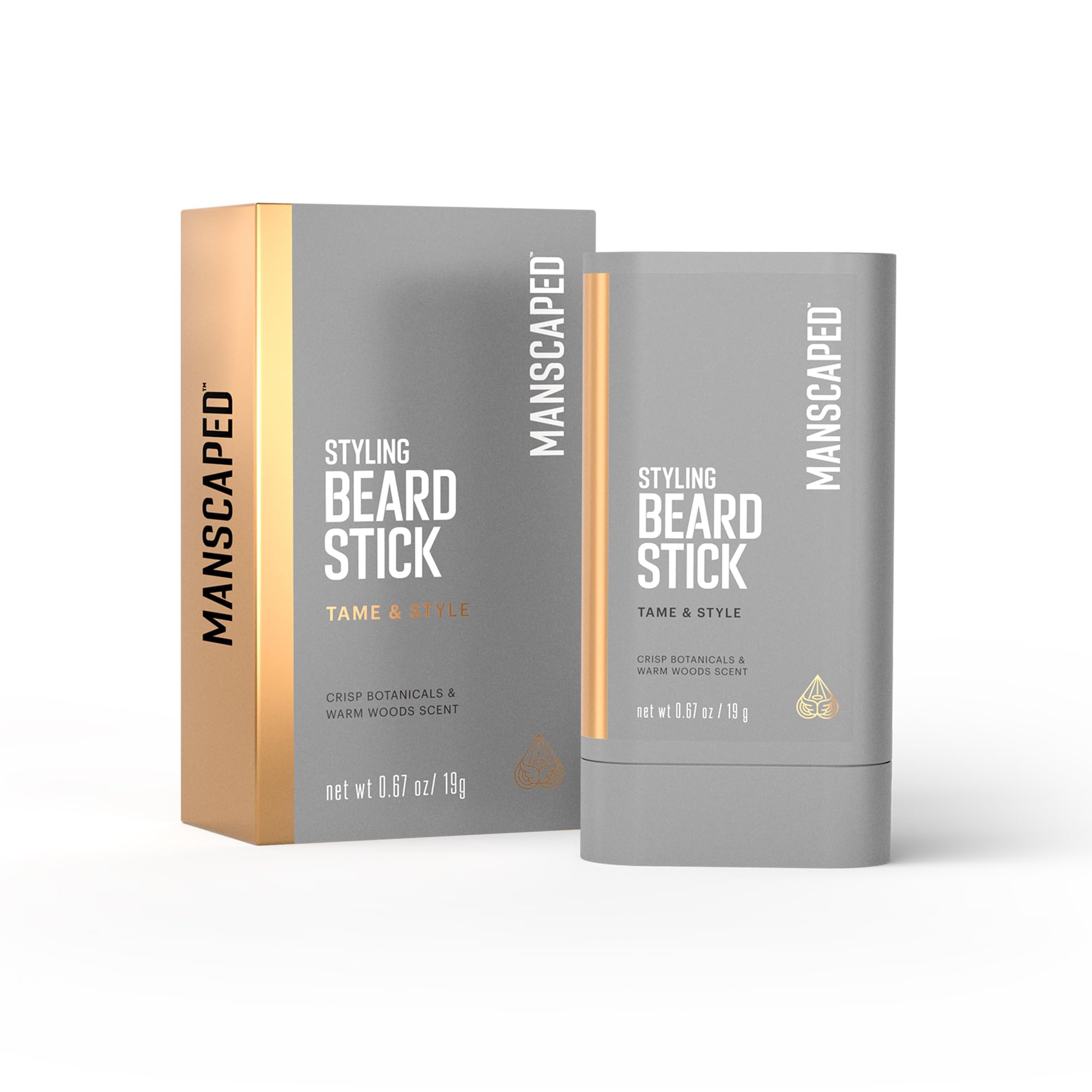 MANSCAPED® Styling Beard Stick – Beard Styling Balm for Men, Tames & Controls Fly-Aways, Lightweight & Non-Greasy with Castor Seed Oil & Cocoa Seed Butter, Mess-Free for Soft, Smooth Finish, 1-Stick
