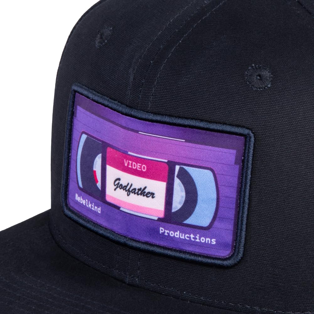 Nebelkind gorra Snapback para hombre y mujer, color azul oscuro, talla única, unisex, estilo callejero, visera recta, retro