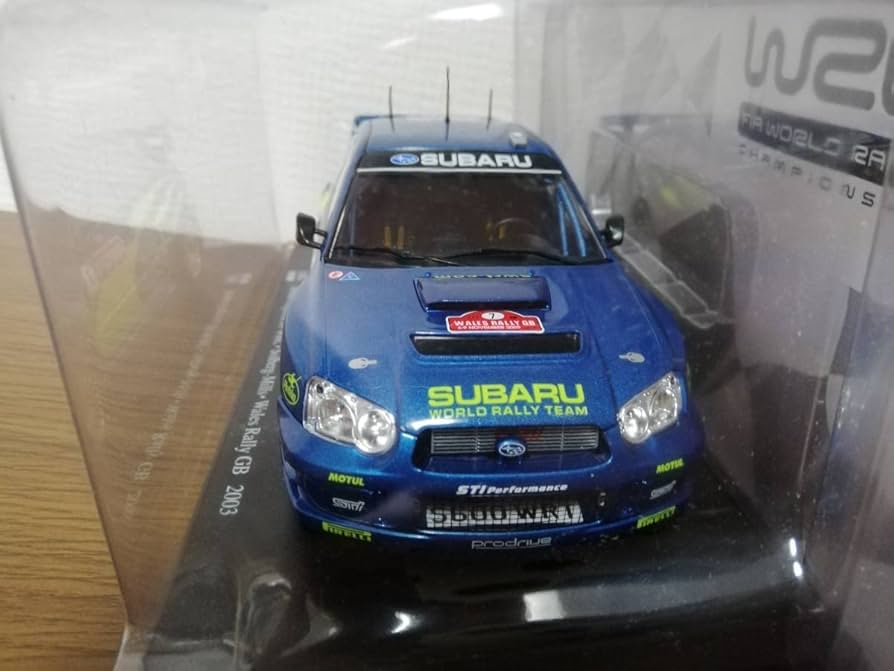 【WRCラリーカー】1/24 スバル インプレッサ S9 WRC (2003) Altaya 1:24 Subaru Impreza S9 WRC #7 Winner Rallye GB Wales