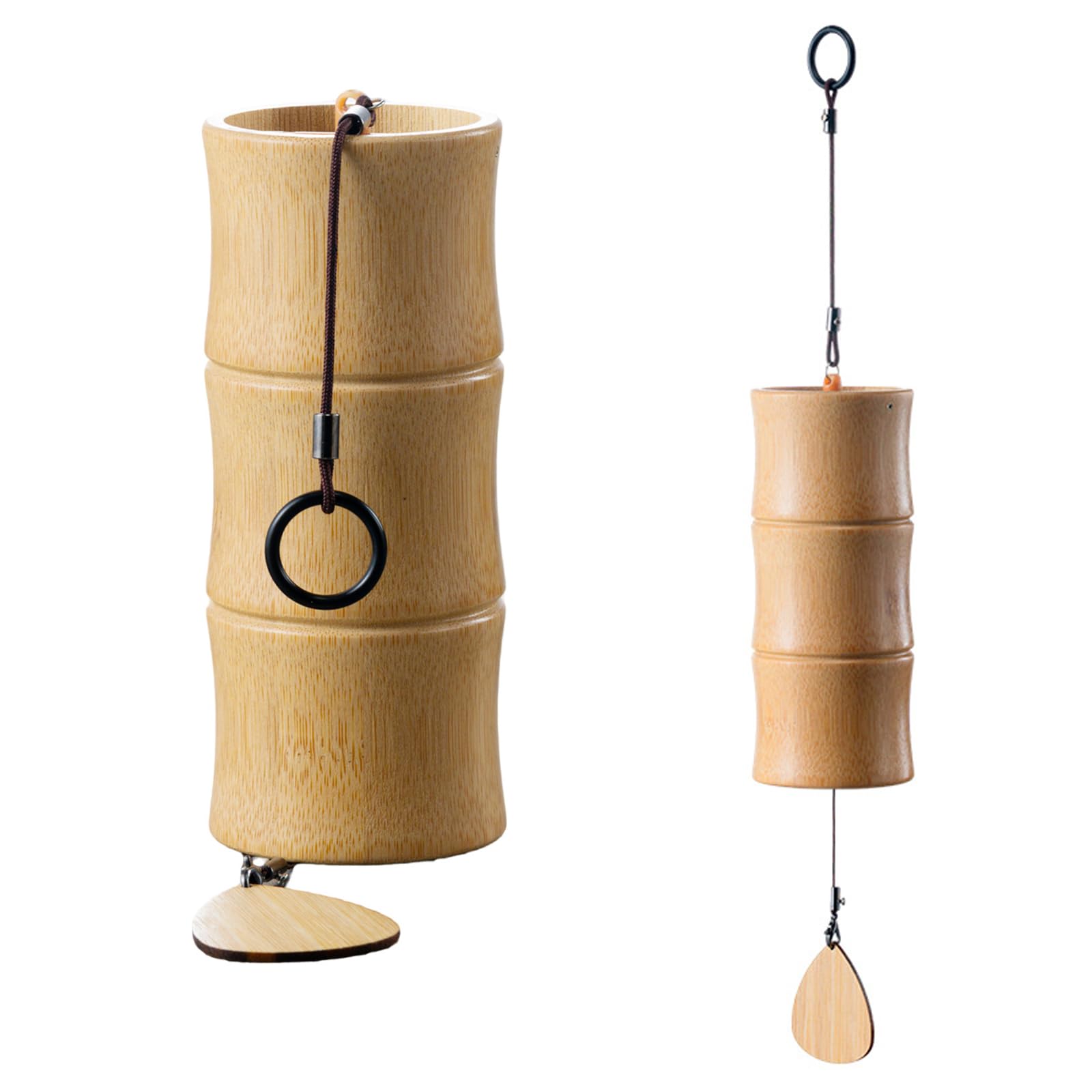 Carillon à vent Koshi YouYuer Koshi - Carillon à vent en bambou japonais - Carillon sonore en bambou pour guérison du son, yoga, méditation, jardin, décoration de jardin (accord C)