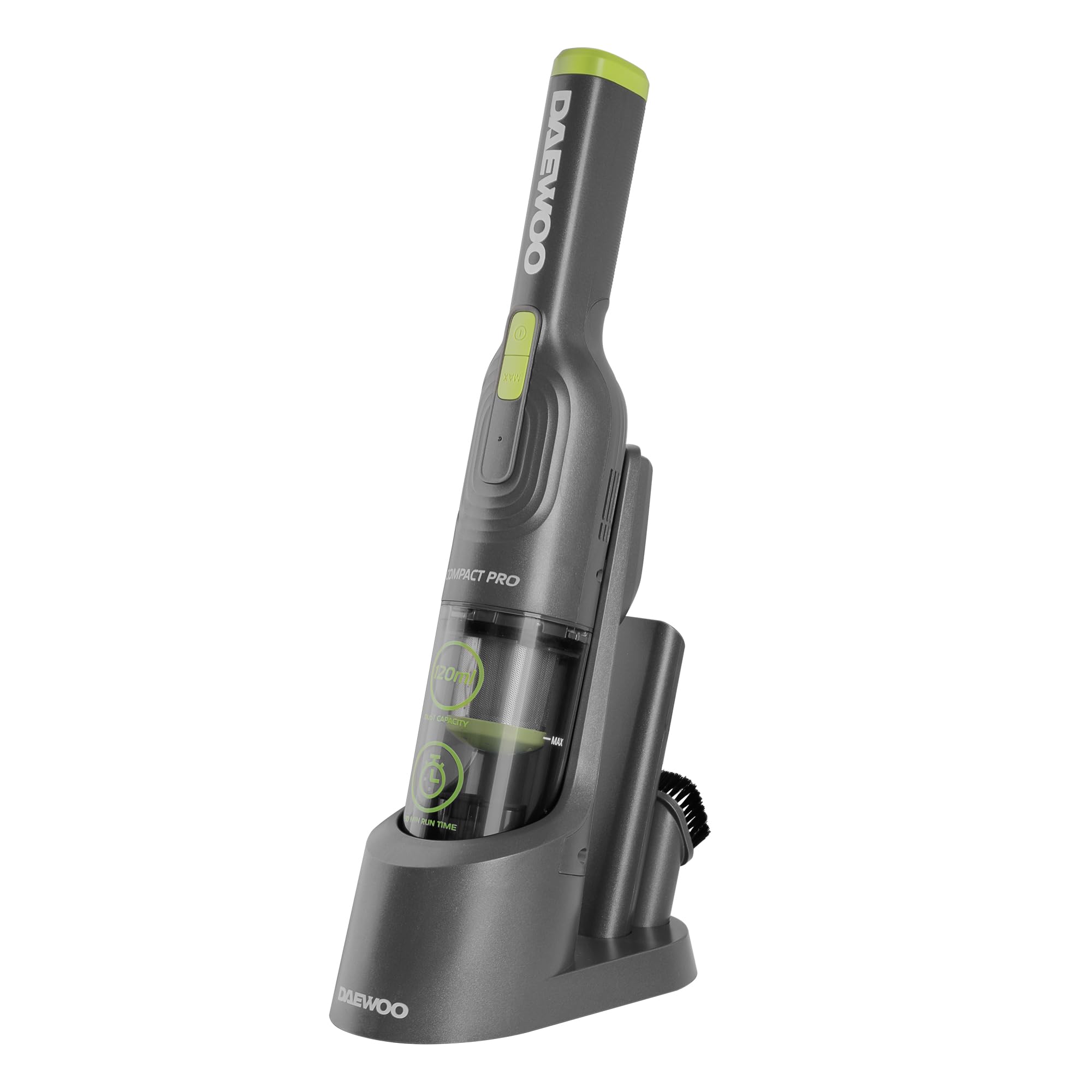 Daewoo Grey 'Compact Pro' 11.1V Cordless Handheld Vacuum Cleaner Portable Mini Compact Hand Vac 30Min Runtime In | Size: 1Kg