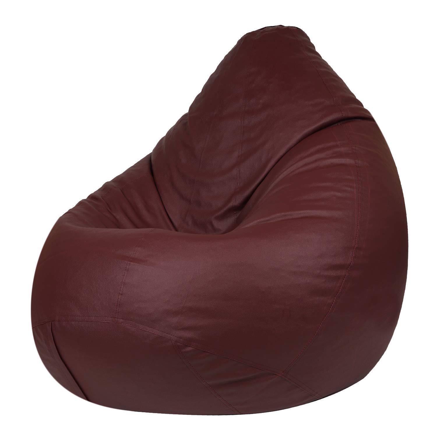 G B Traders Leatherette Bean Bag Without Beans| Comfortable Sofa Chair for Living Room, Bedroom & Office | Durable Double Stitch Bean Bag Seat only Cover Color Brown Size XXXL-image-38