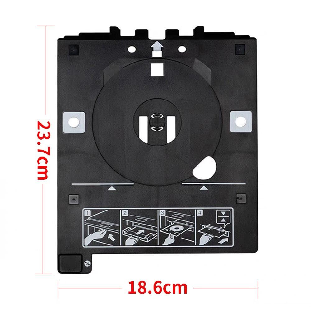 CDR CD DVD Druckfach für EPN XP-6000, XP-6100, XP8500, XP-8600, XP-15000, ET-8500, ET-8550, L8160, L8180 Drucker mit USB 3.0 Anschluss für PC, Laptop