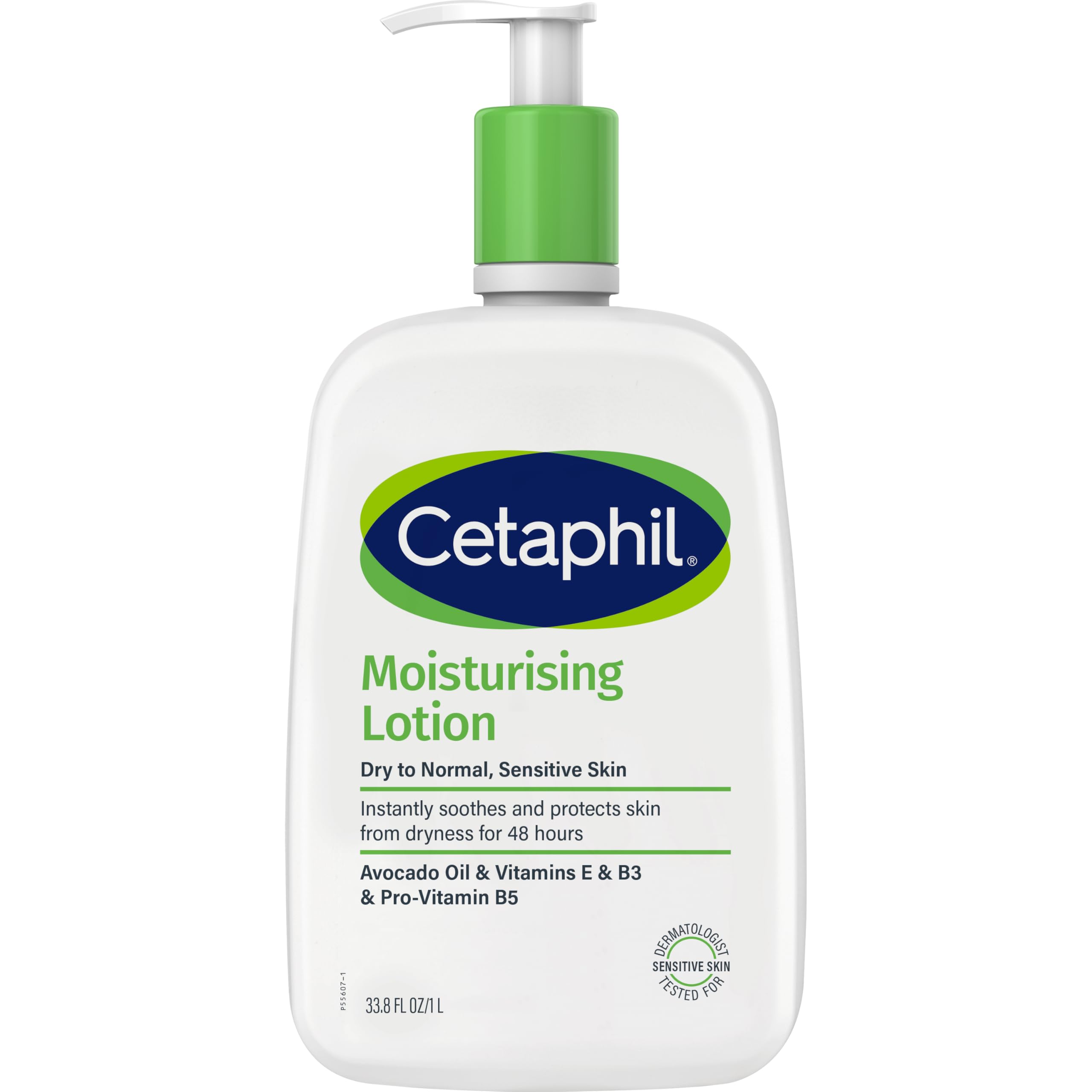 Cetaphil Moisturising Lotion 1L, Face & Body Moisturiser for Dry to Normal Skin, with Avocado Oil,...