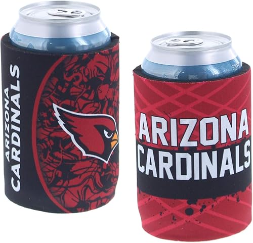 Juego de 2 soportes para latas Coozie Huggie con aislamiento y logotipo del equipo de fútbol