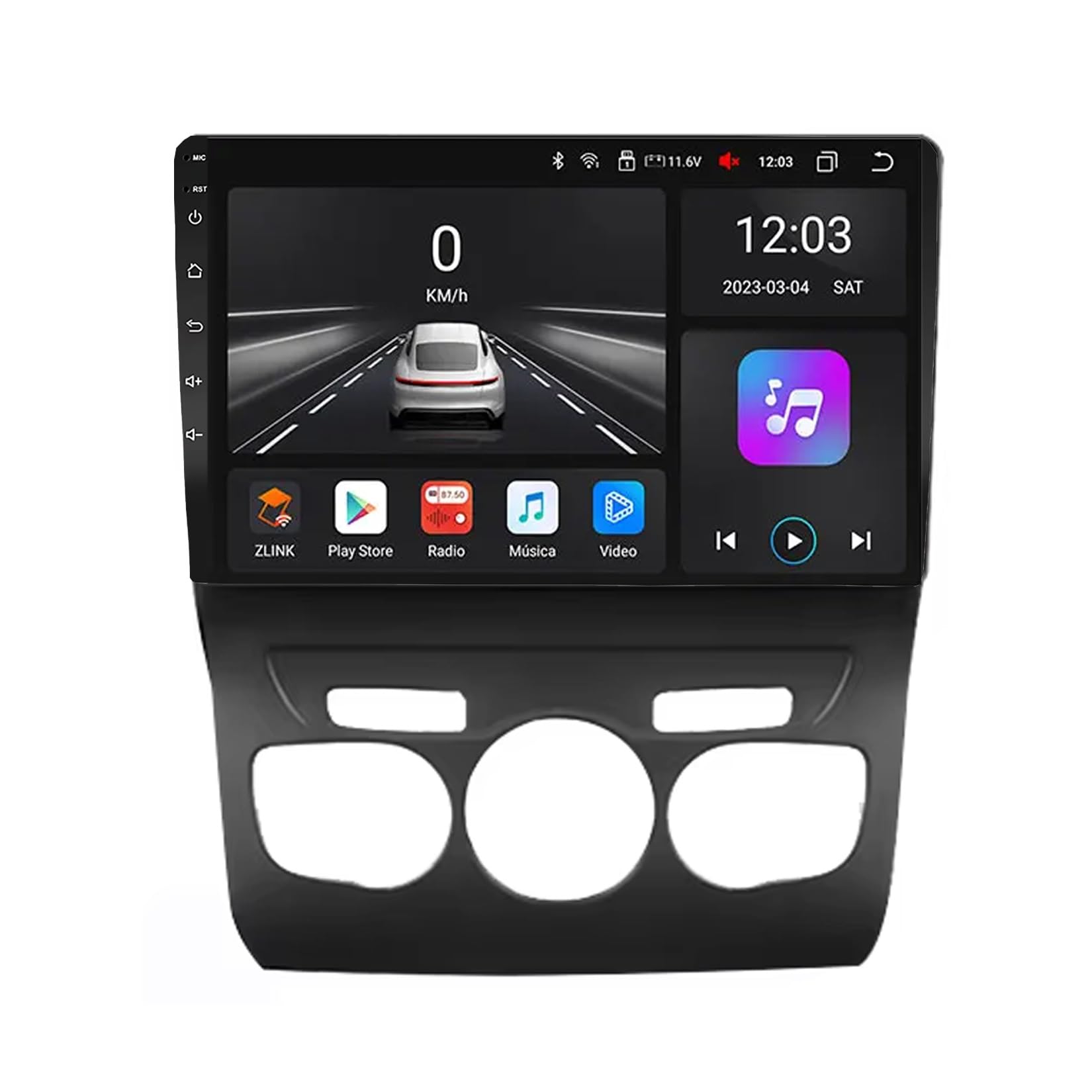 10-calowy samochodowy system stereo z ekranem dotykowym i systemem Android 15 Autoradio do Citroena C4 C4L DS4 2013-2017 z BT FM DSP RDS GPS, sterowanie z kierownicy, kamera cofania, ekran d