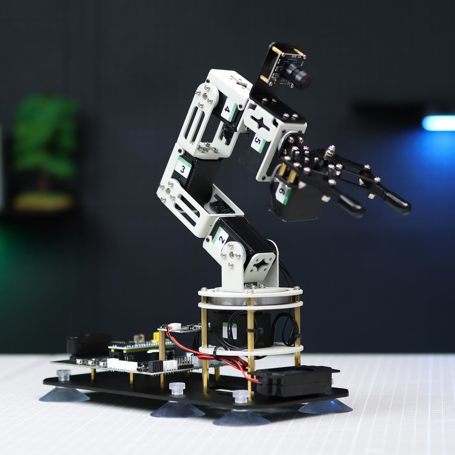 Yahboom ROS2 Robotic Arm Embodied Intelligence, 3D Spatial Recognition, Virtual Machine PC Control, AI Large Model Voice Module (Superior Kit)