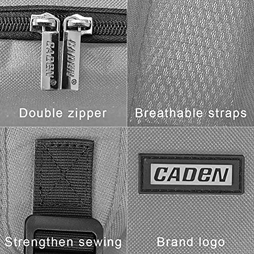 Caden Camera Backpack Bag With Laptop Compartment 15.6" For Dslr/Slr Mirrorless Camera Waterproof, Camera Case Compatible For Sony Canon Nikon Camera And Lens Tripod Accessories Grey #TOP7