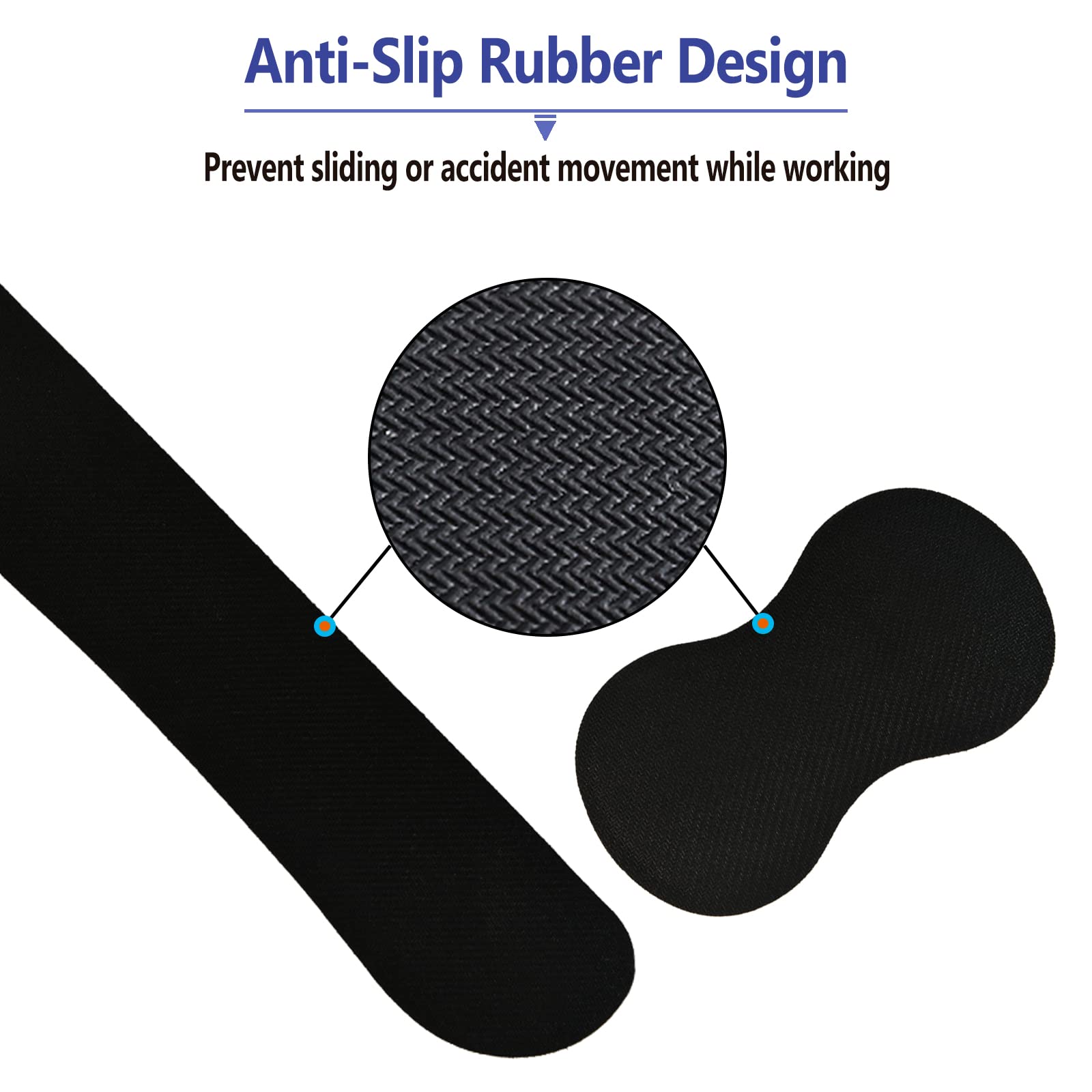 ARTSO Tastatur-Handgelenkauflage, Mauspad, Handgelenkstütze, ergonomisch, Memory-Schaum, 4-in-1-Mauspad, rutschfeste Unterseite, bequem, einfaches Tippen, Schmerzlinderung, bunte Linien