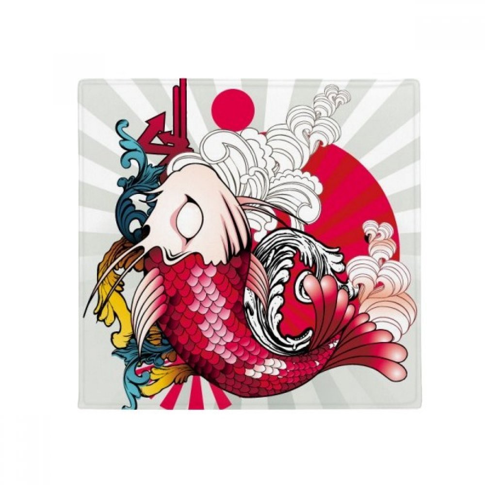 Tapis de sol japonais en polyester filé au motif artistique éclatant pour salon moderne
