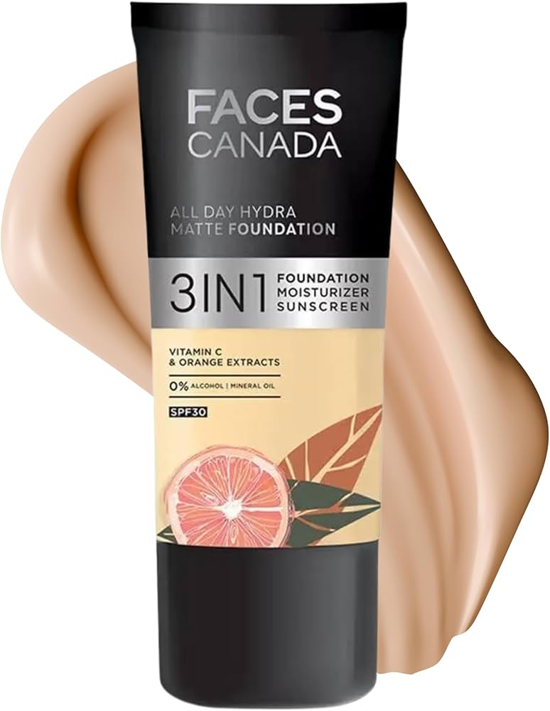 Amazon.com : FACESCANADA All Day Hydra Matte Foundation with SPF