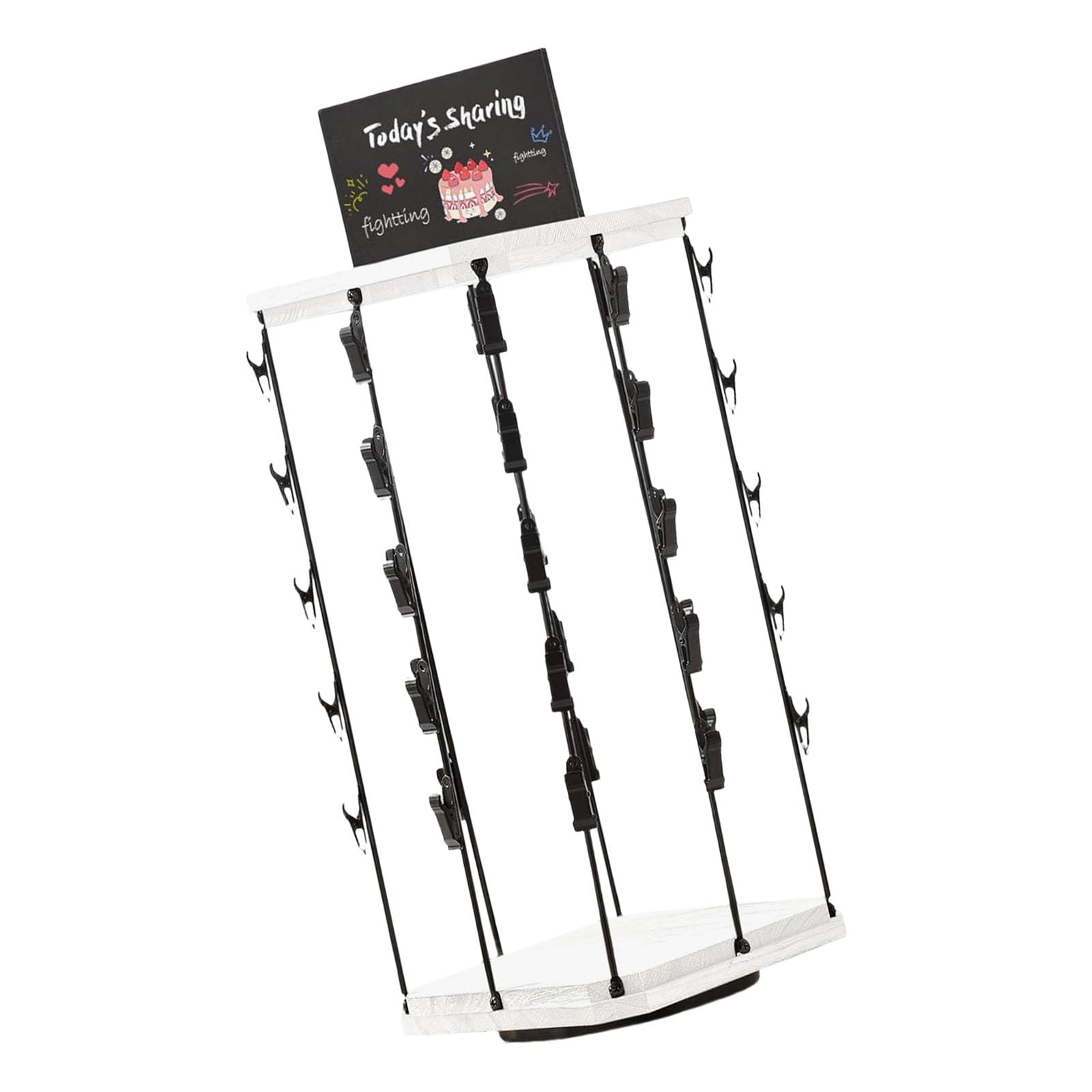 Piceioep Multi Section Moving Holder with Heavy Duty Metal Base Great for Parties Kitchens and Retail Counters Heavy Duty Multi Holder with Slip Base for Parties Kitchens Retail