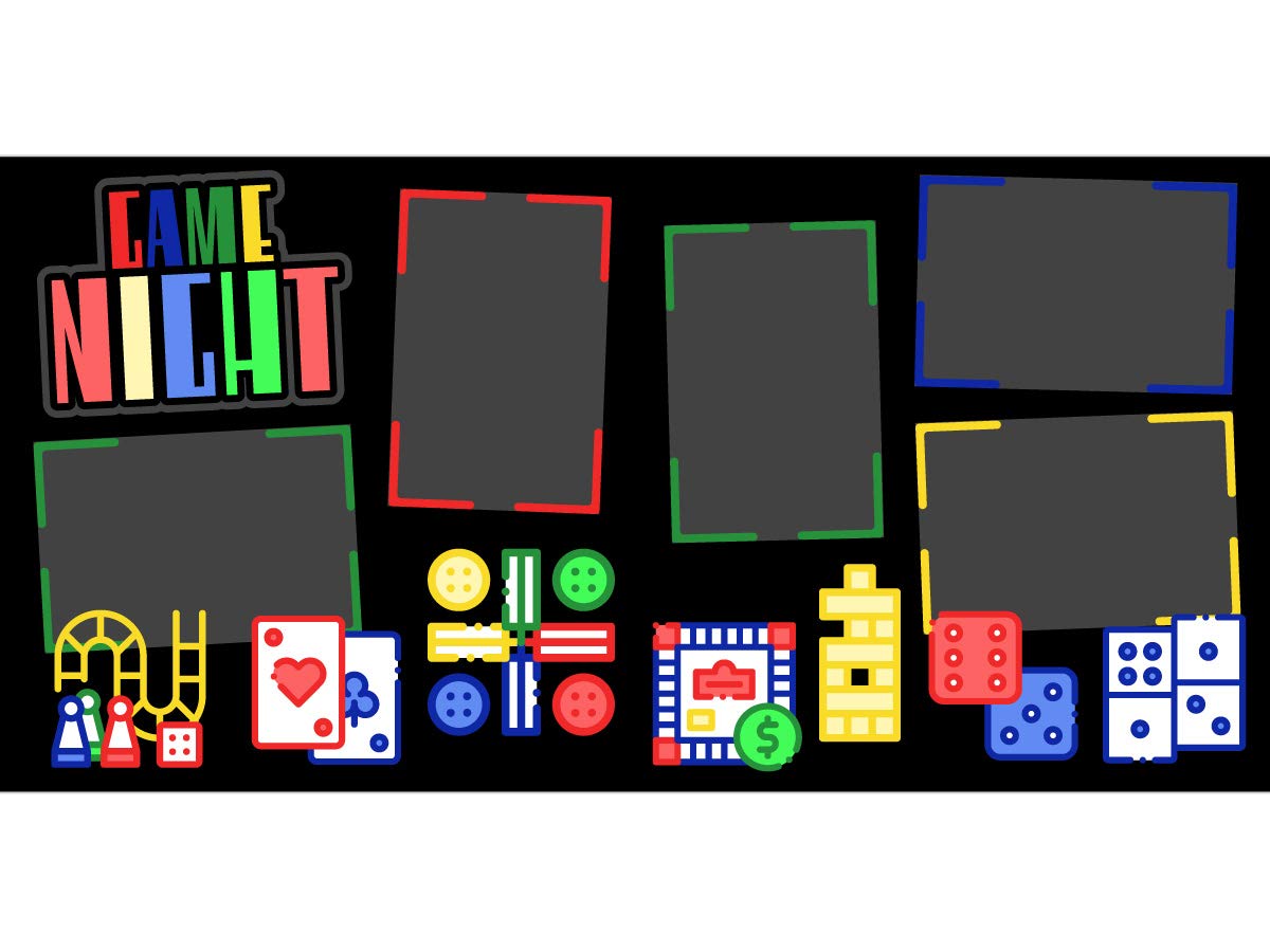 "Game Night" Scrapbook Page Kit