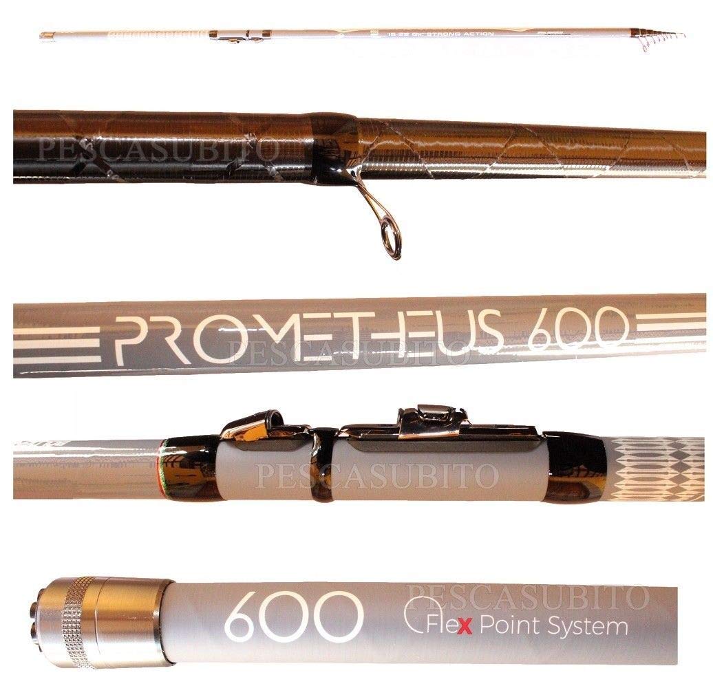 Pescasubito.com Canna Prometeus 6Mt Bolognese in Carbonio Intrecciato da Pesca Mare Lago Fiume