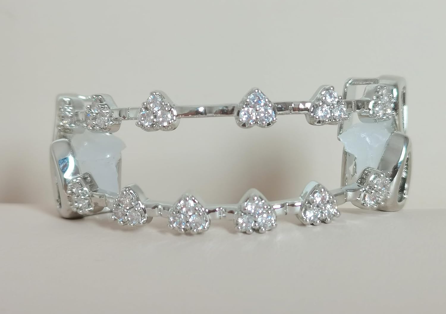Fashion Silver Diamond Grilz Teeth Daily Street Fashion Rap Accessories for Men and Women