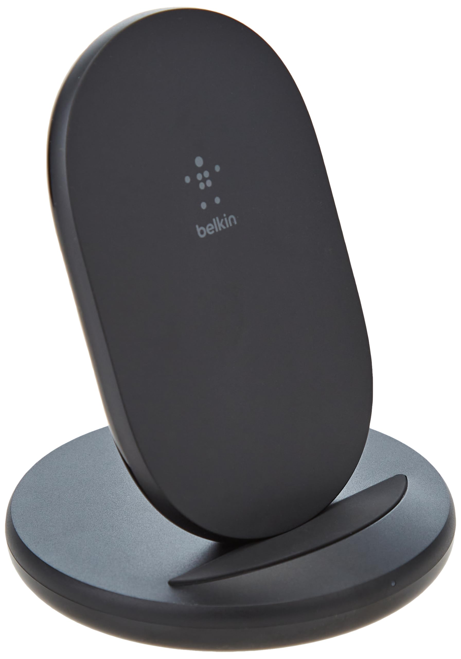 Belkin BoostCharge Wireless Charging Stand 15W (Qi Fast Wireless Charger for iPhone, Samsung, Pixel, more) - Black